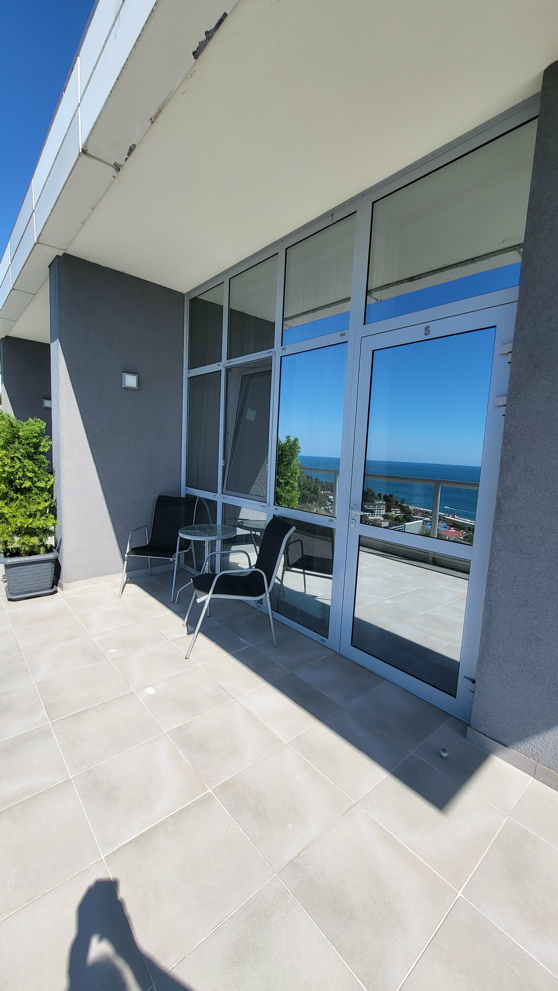 Двухместный номер с 1 кроватью и балконом, вид на море