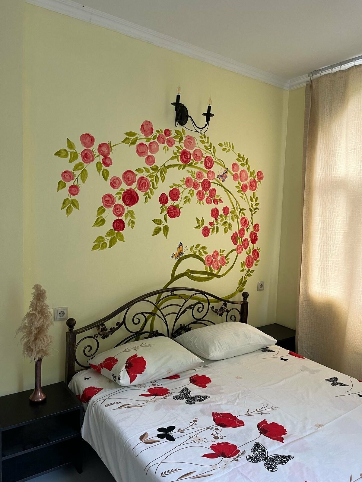 Двухместный номер с 1 кроватью или 2 отдельными кроватями, вид на горы