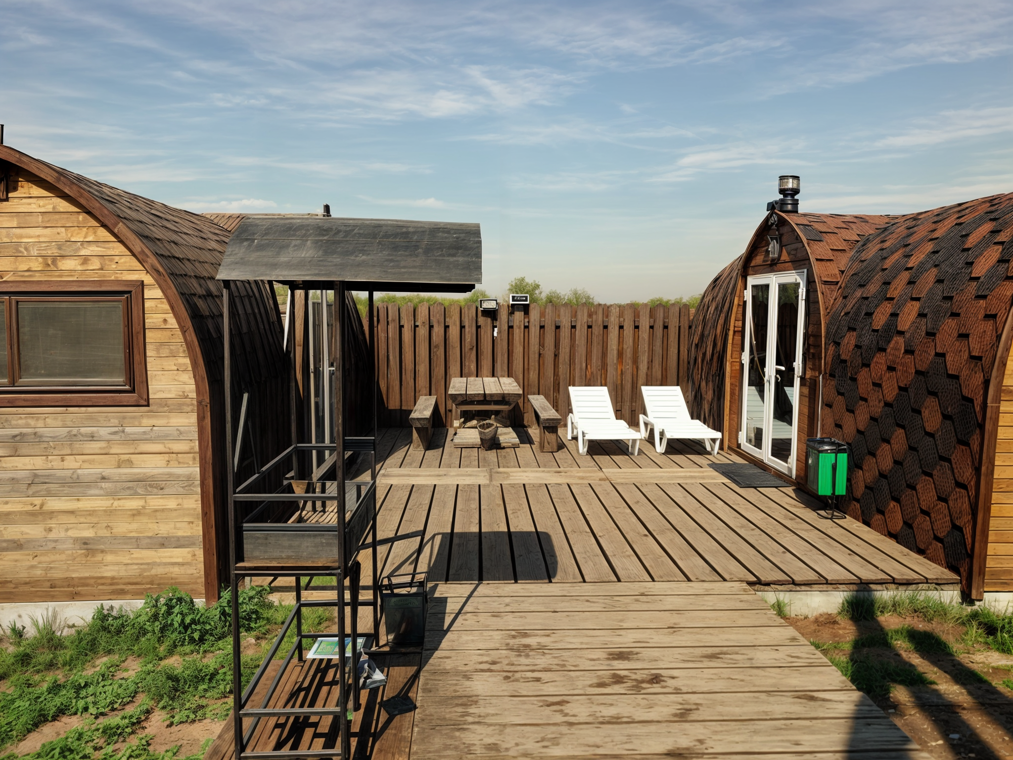 Бунгало с баней и чаном