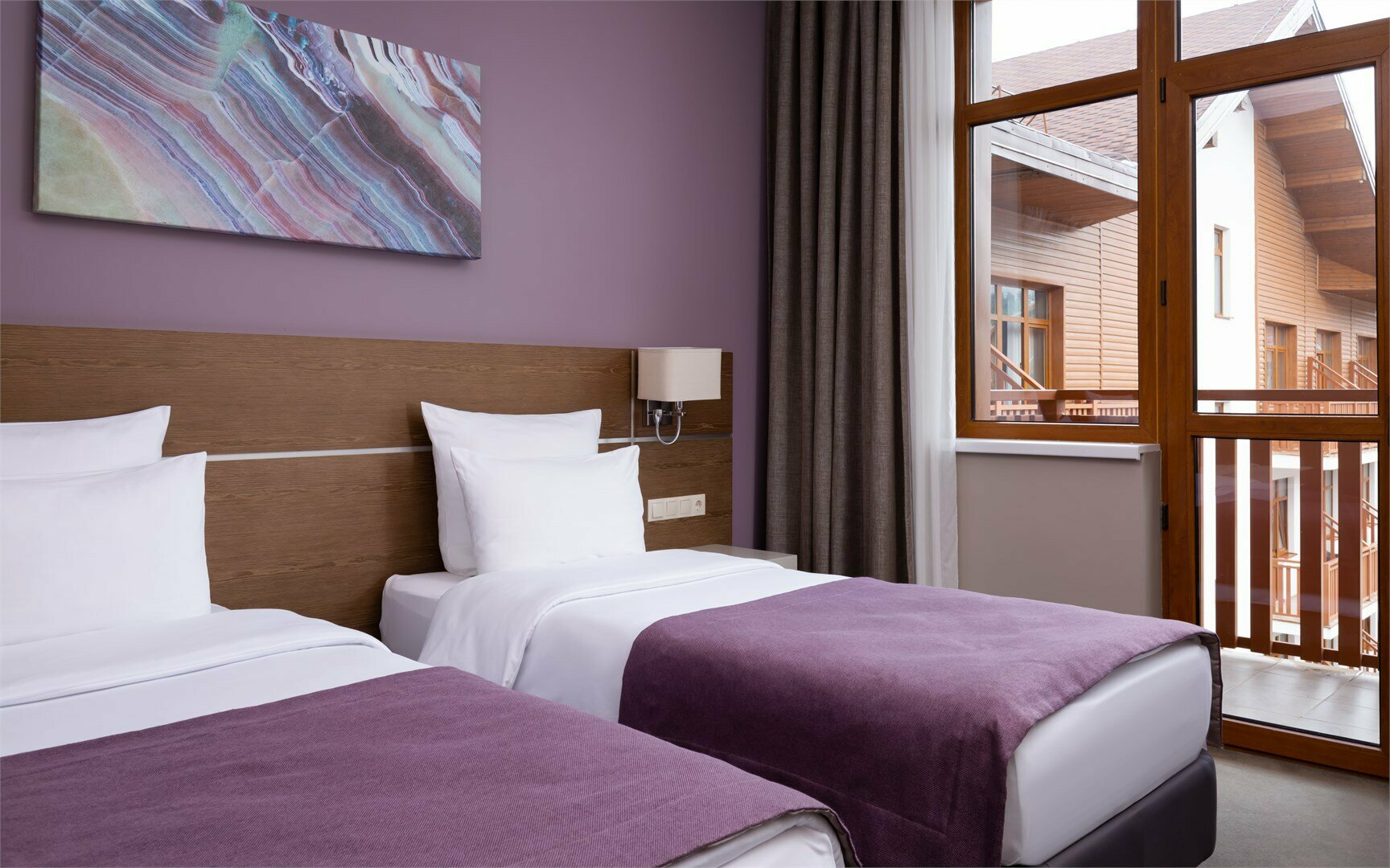 GRAND PREMIER с двумя раздельными кроватями и видом на горы(с балконом)