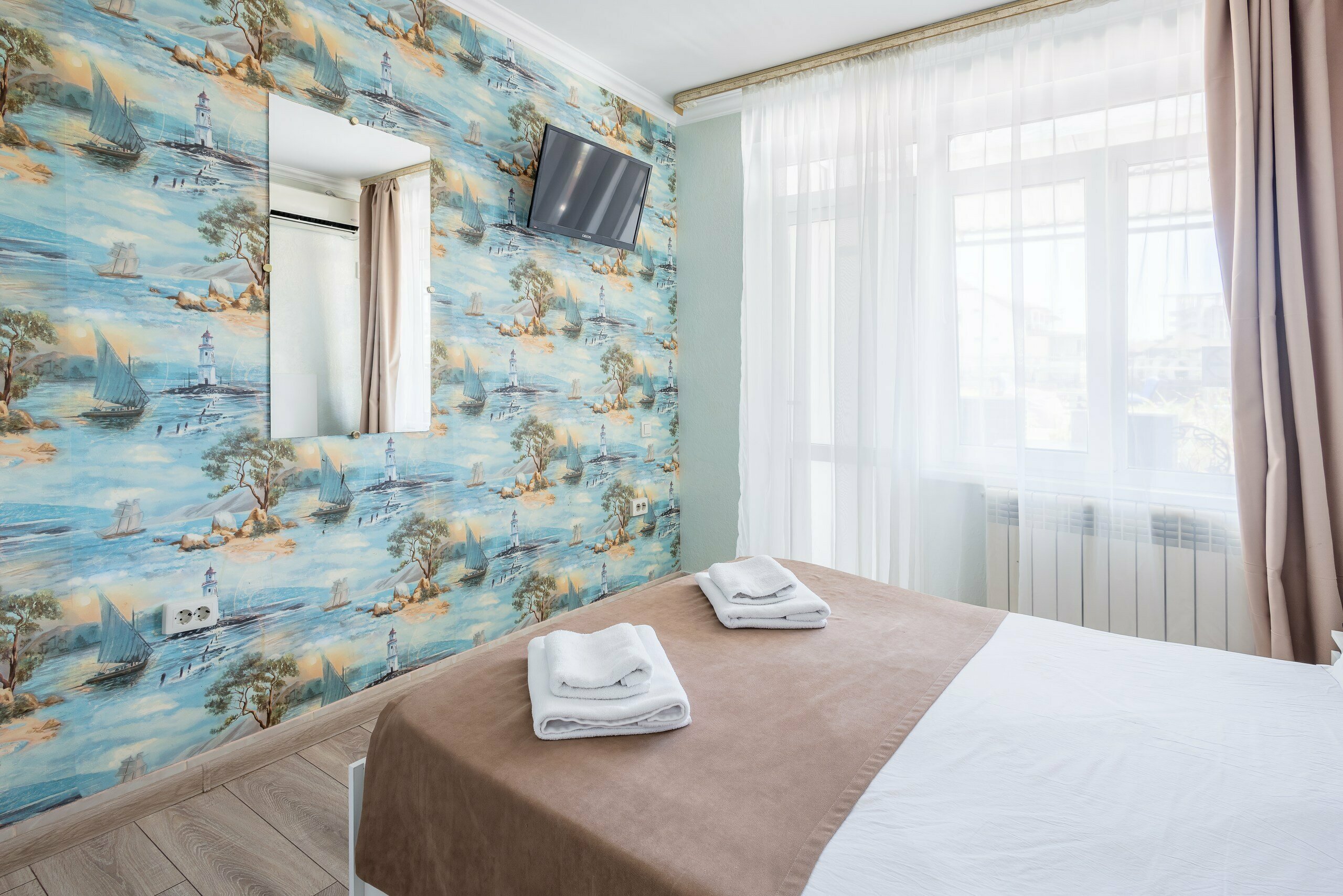 Двухместный номер с 1 кроватью и видом на горы