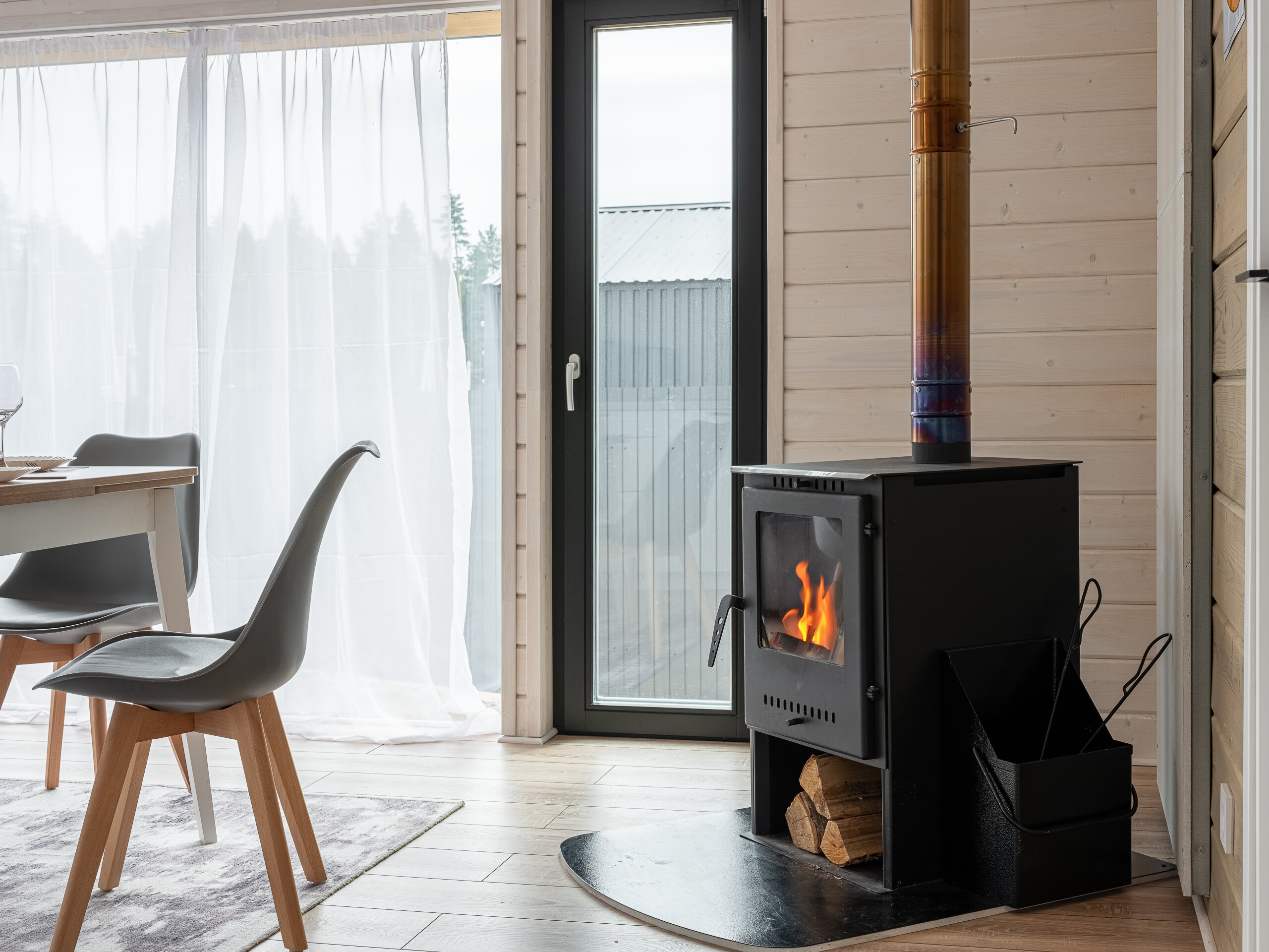 Семейный дом у леса с баней и чаном