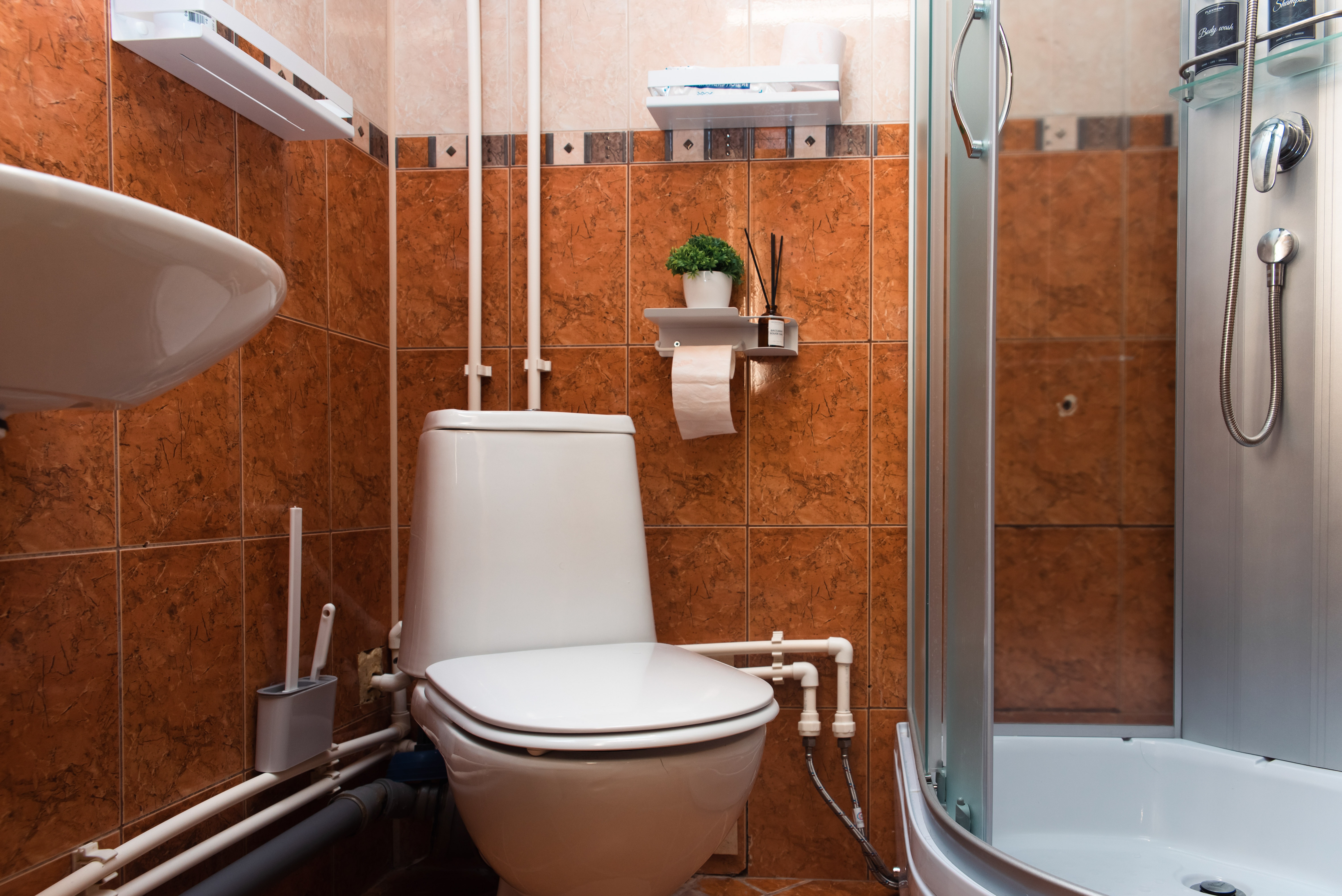 Двухместный номер с 1 кроватью и общей ванной комнатой