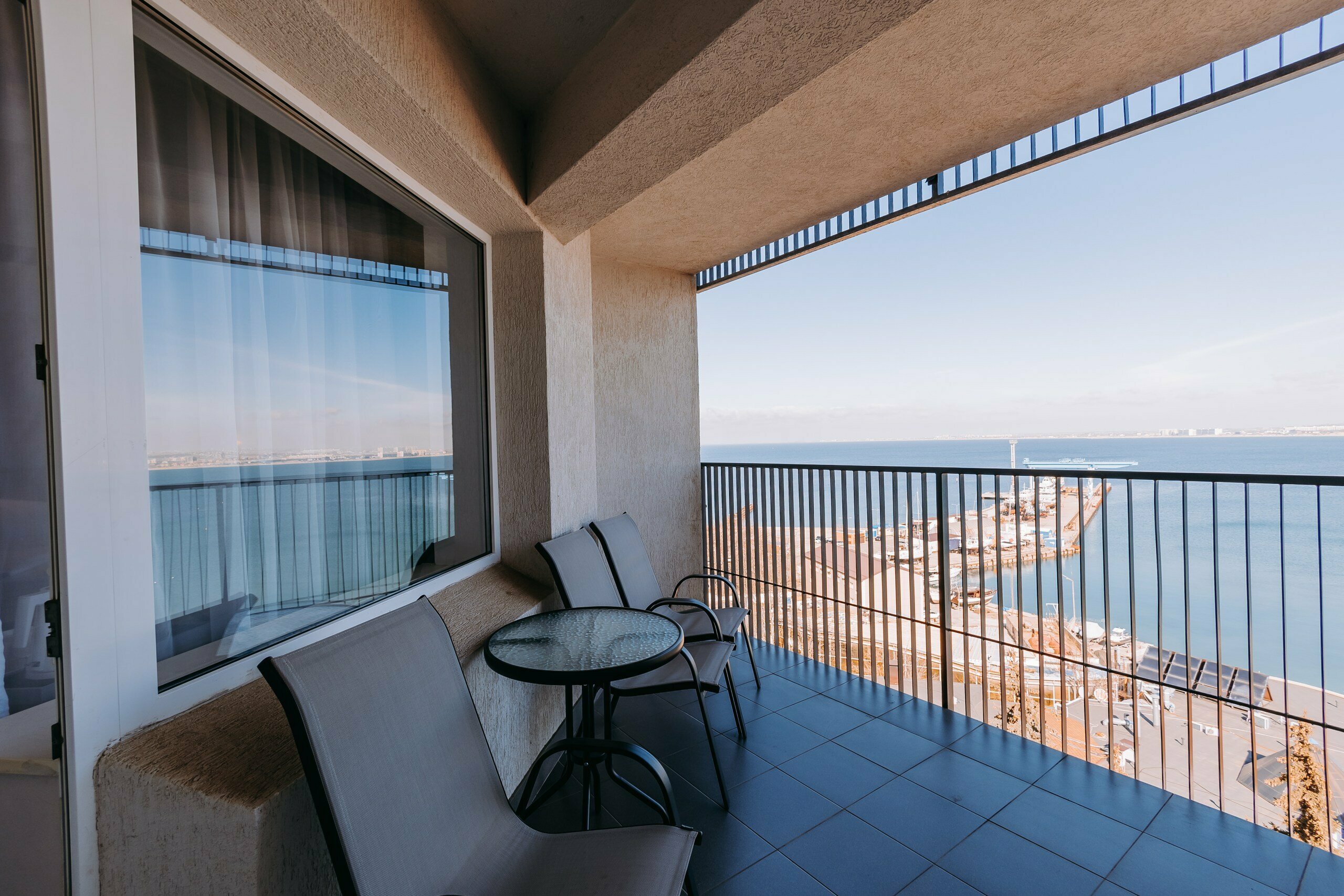 Двухместный номер с 1 кроватью или 2 отдельными кроватями, вид на море