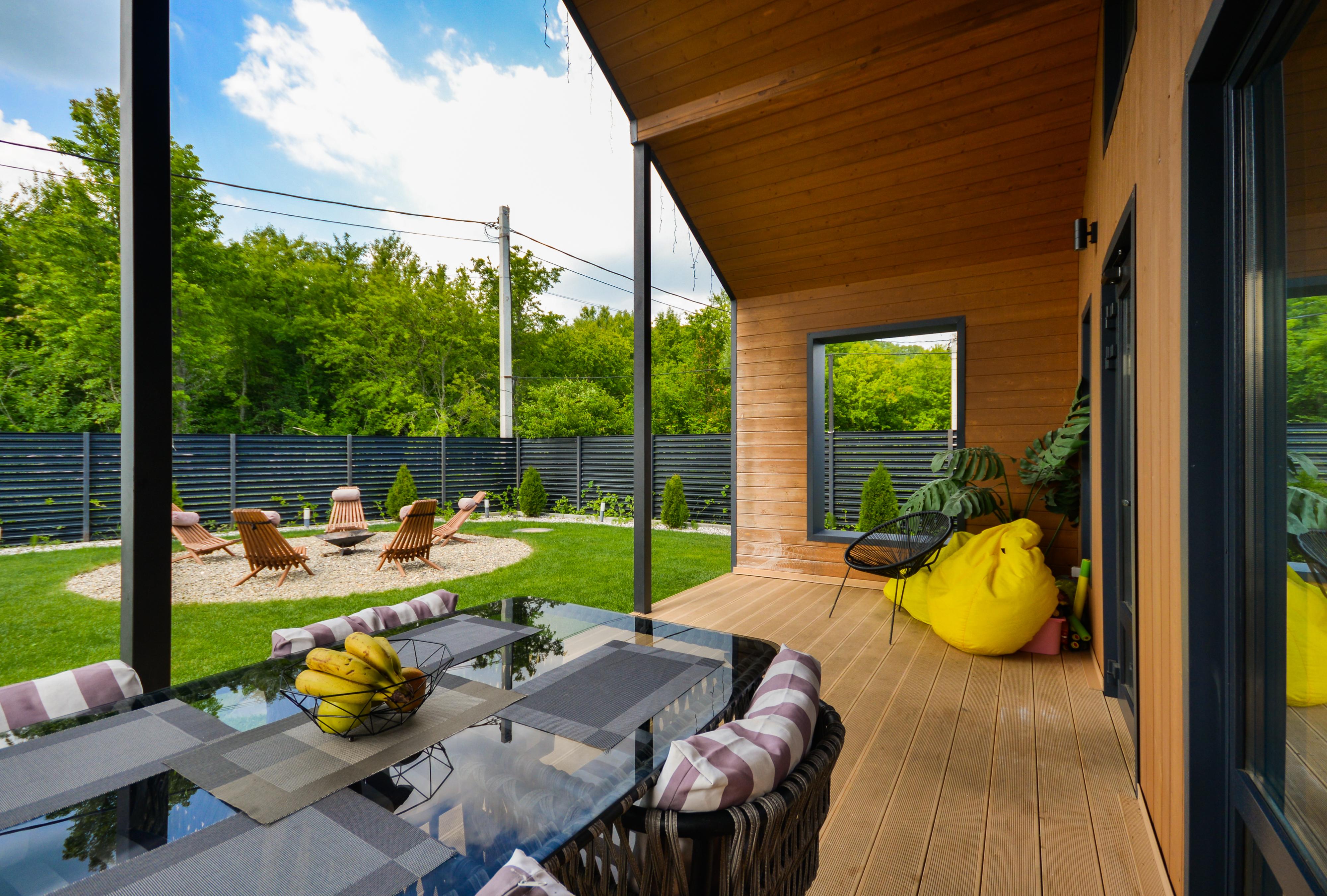 Дом Barn с баней на дровах и бассейном