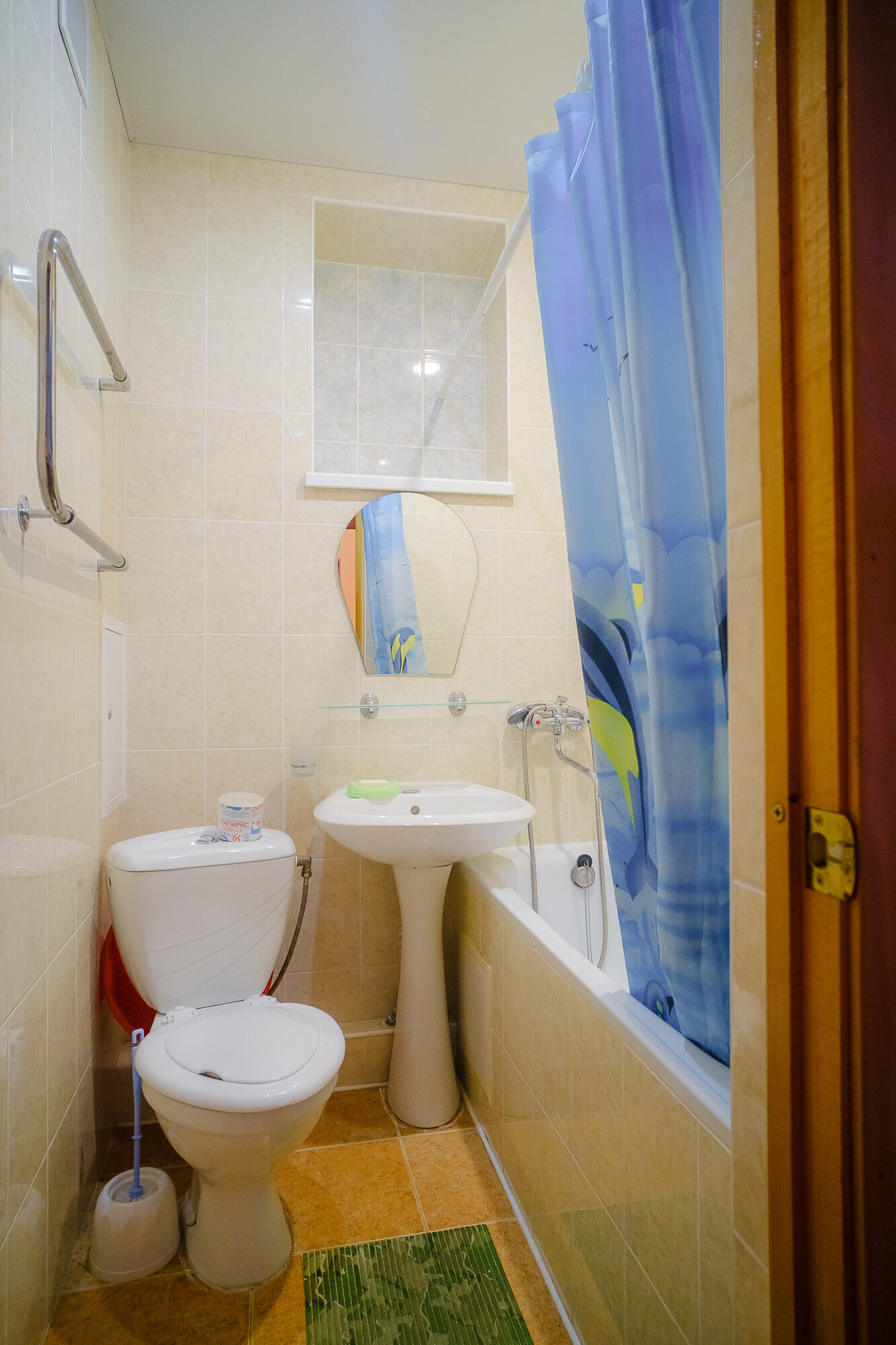 1-комнатная двухместная с двухспальной кроватью и балконом