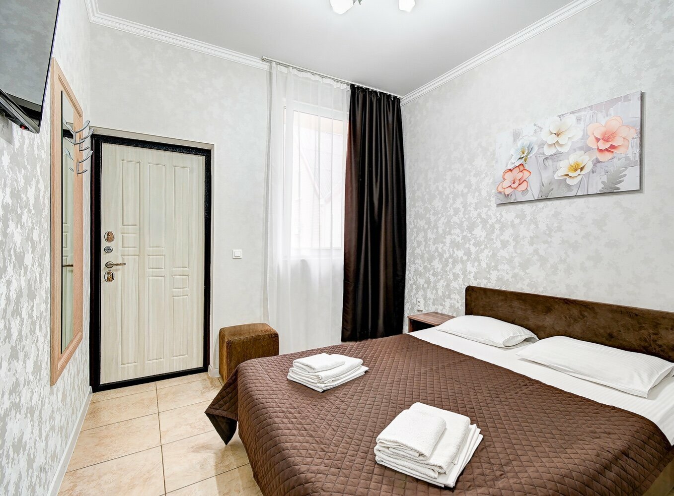 Небольшой двухместный номер с 1 кроватью