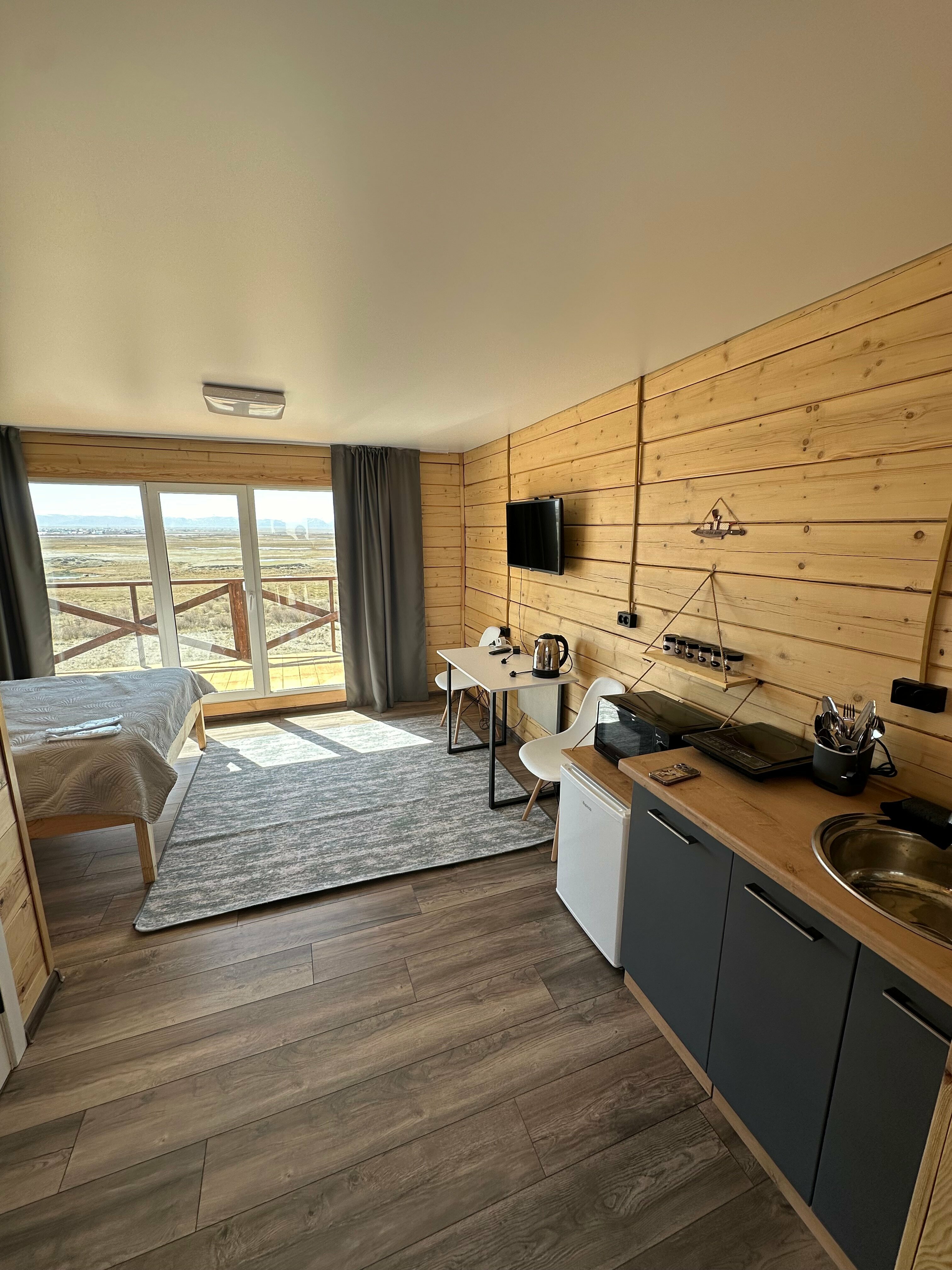 Двухместный номер с 1 кроватью и видом на горы