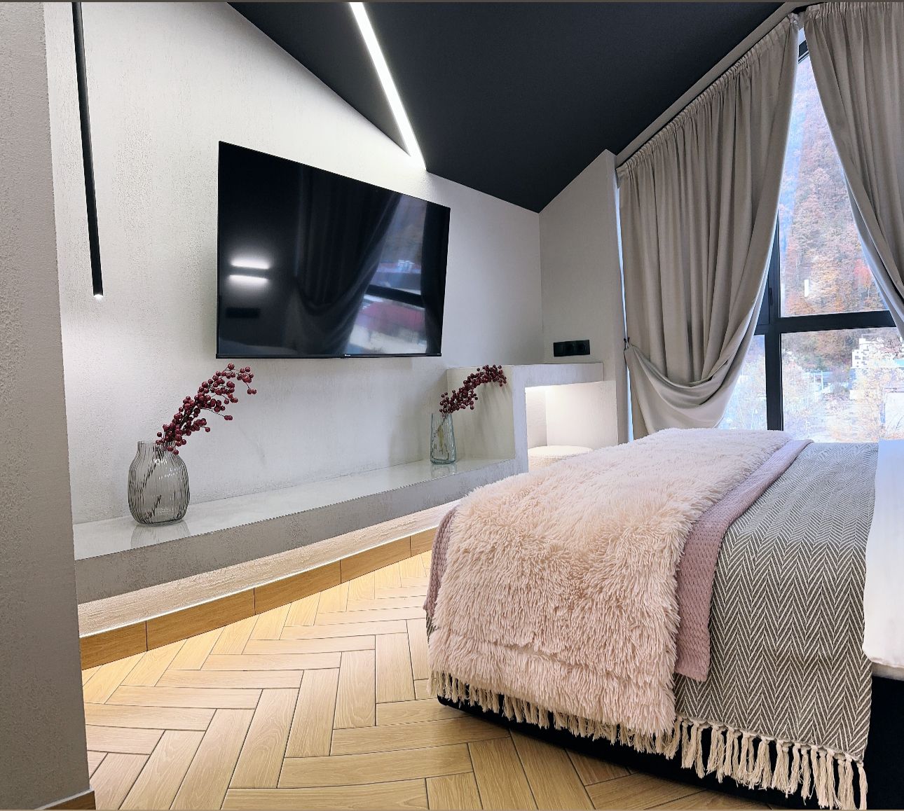 Апартаменты с 1 спальней