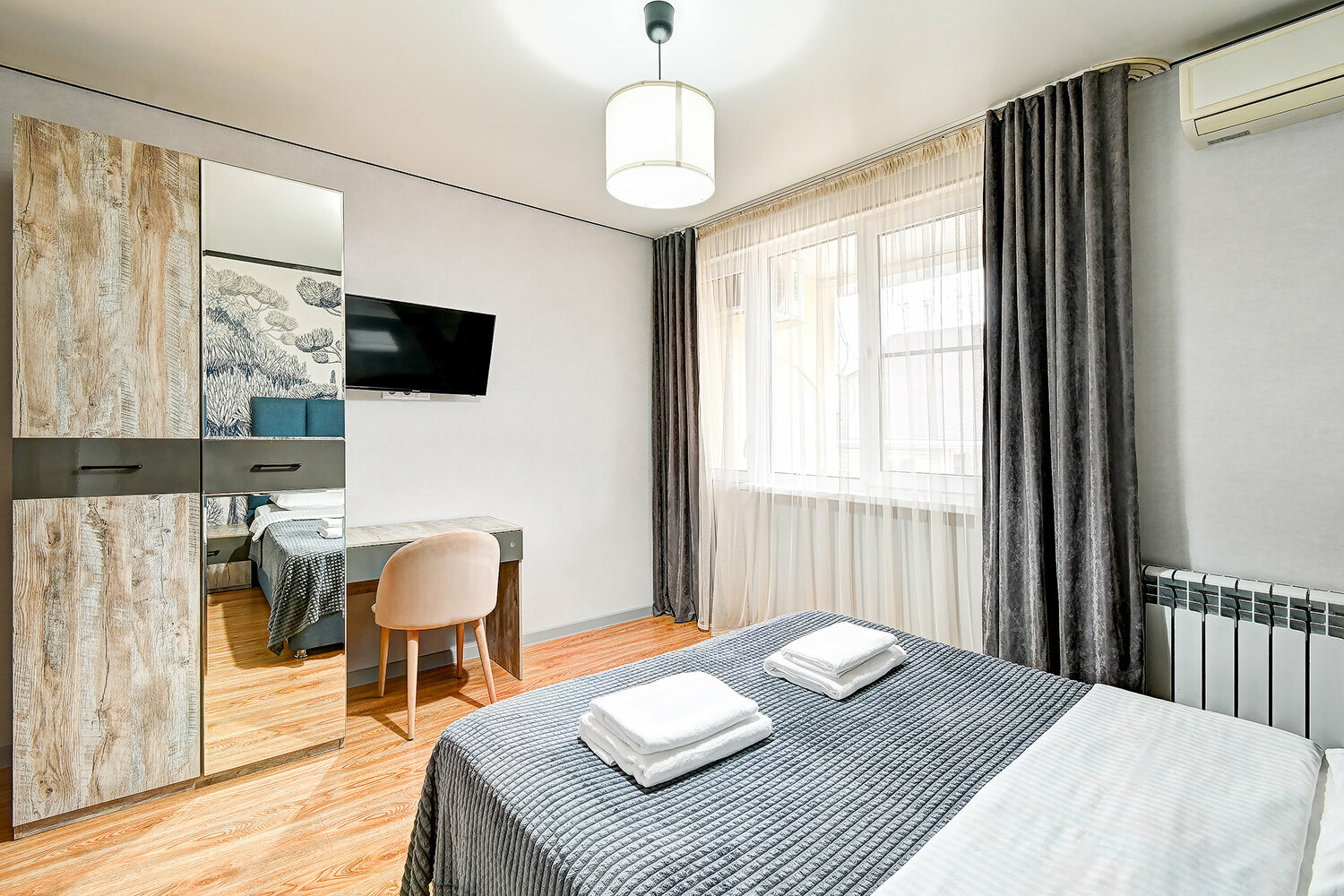 Двухместный номер с 1 кроватью и балконом