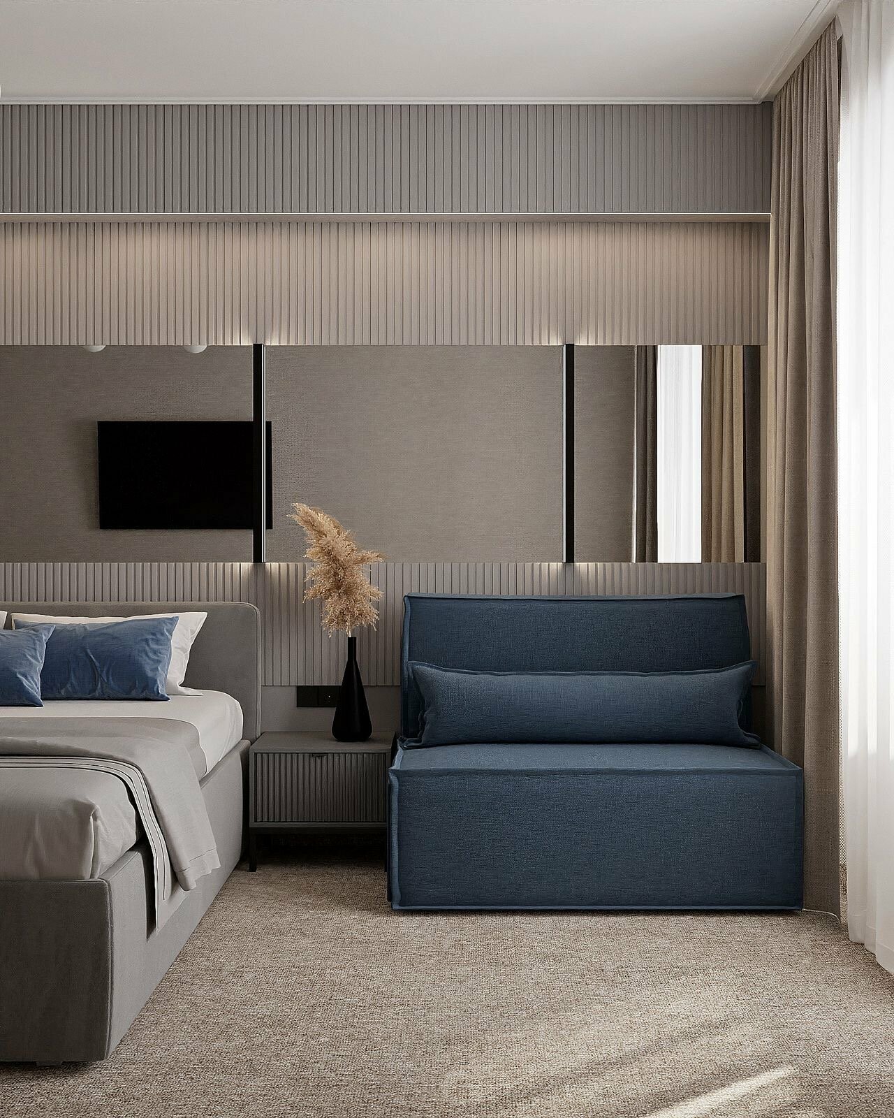 Трехместный номер с балконом