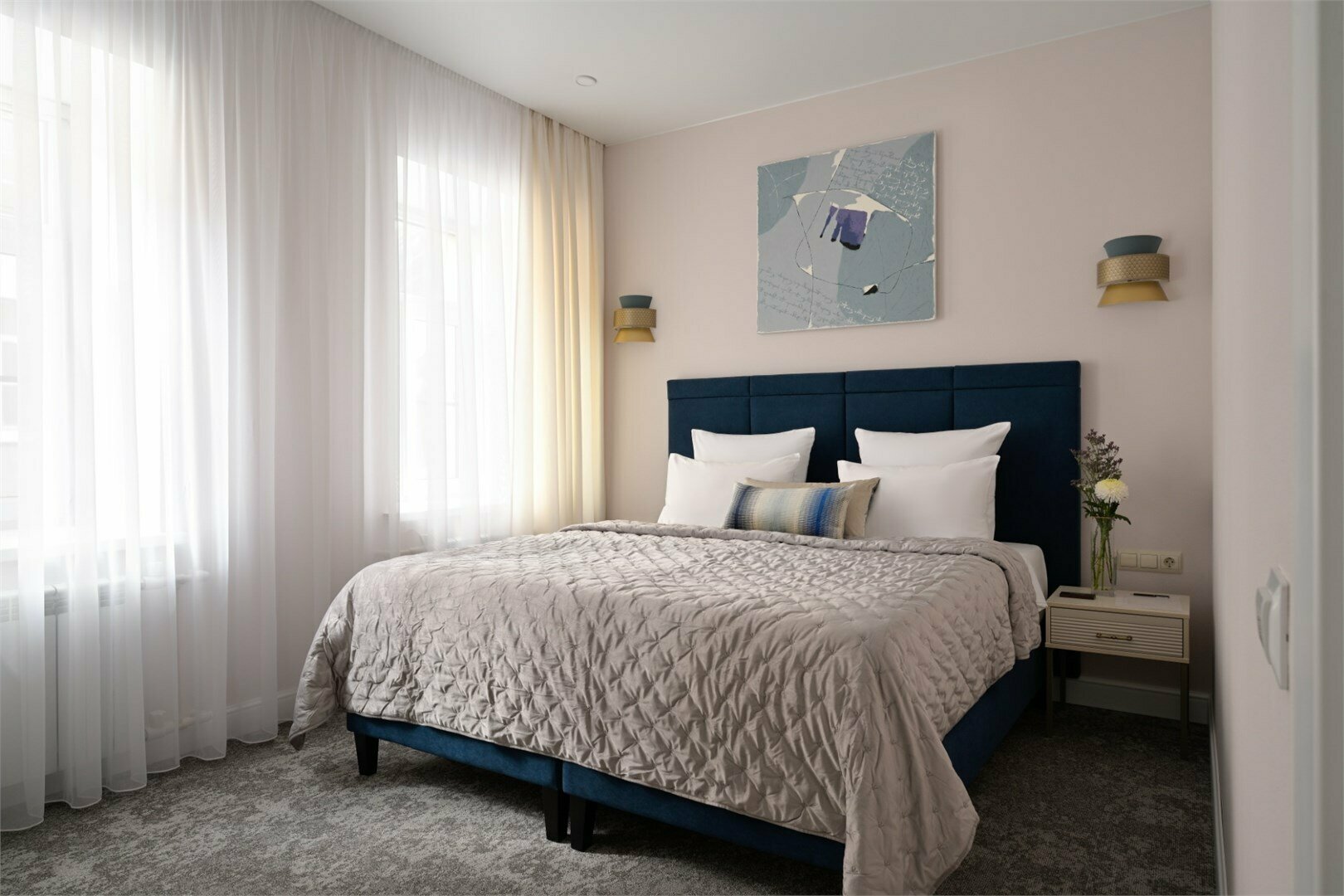 Люкс с 1 спальней и кухней-гостиной