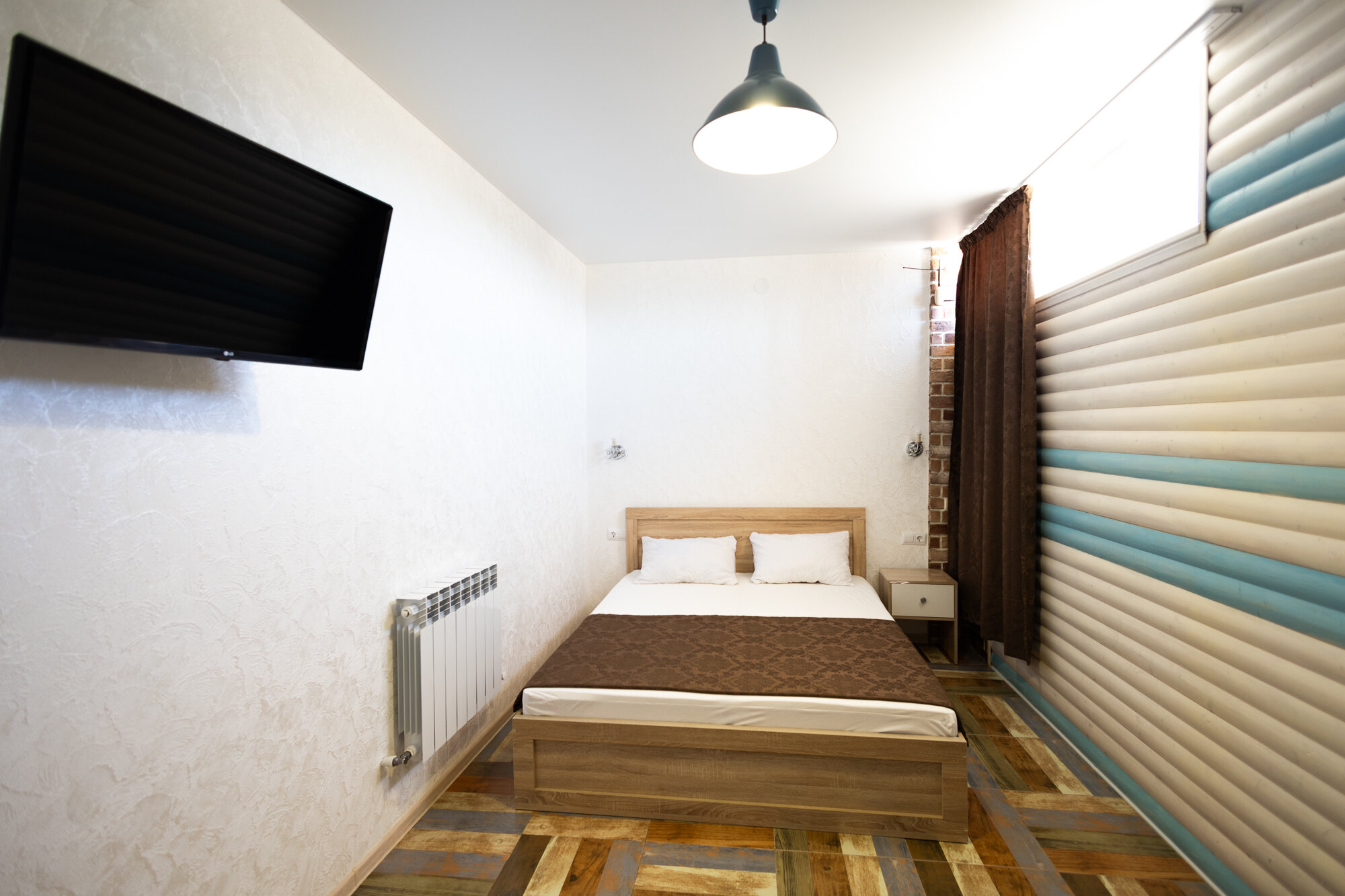 Однокомнатные номера стандарт, 2-4 спальных места.  Кондиционер, телевизор, холодильник.