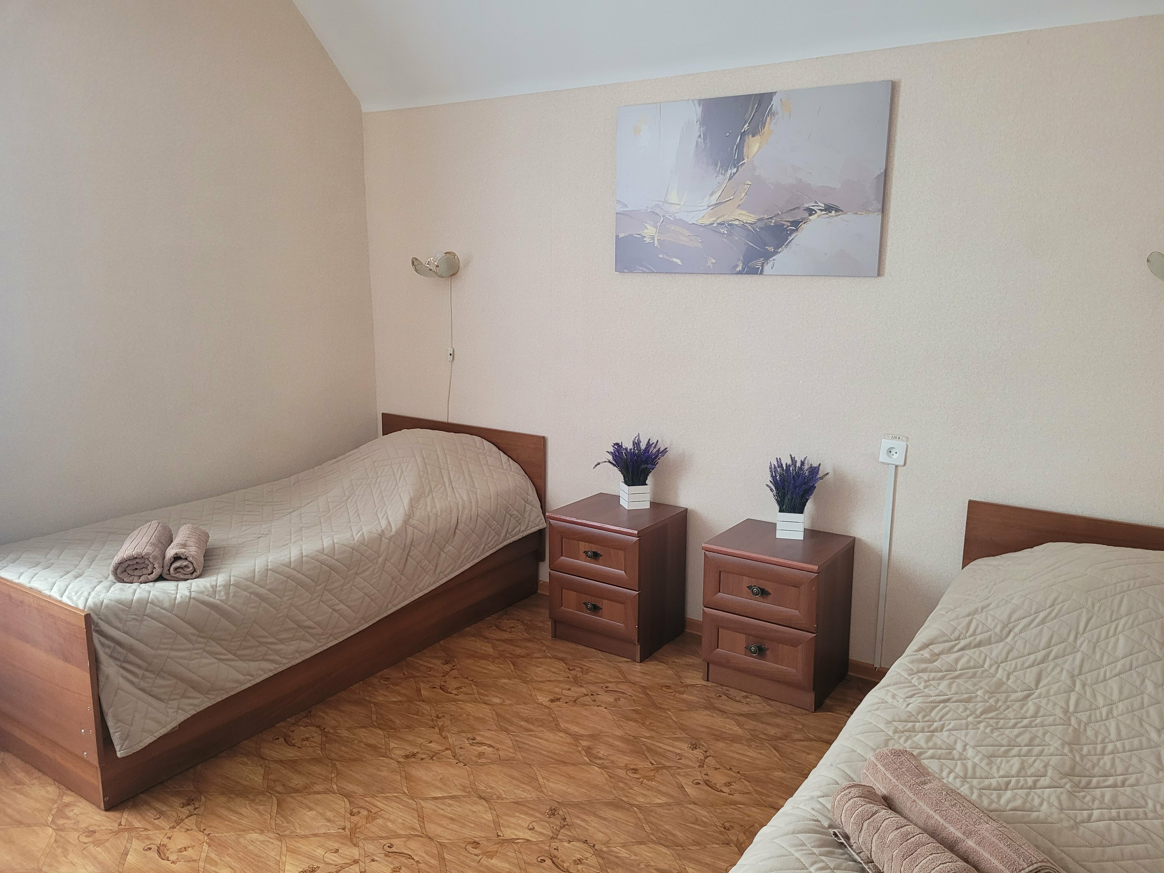 Двухместный номер с 2 отдельными кроватями и окном