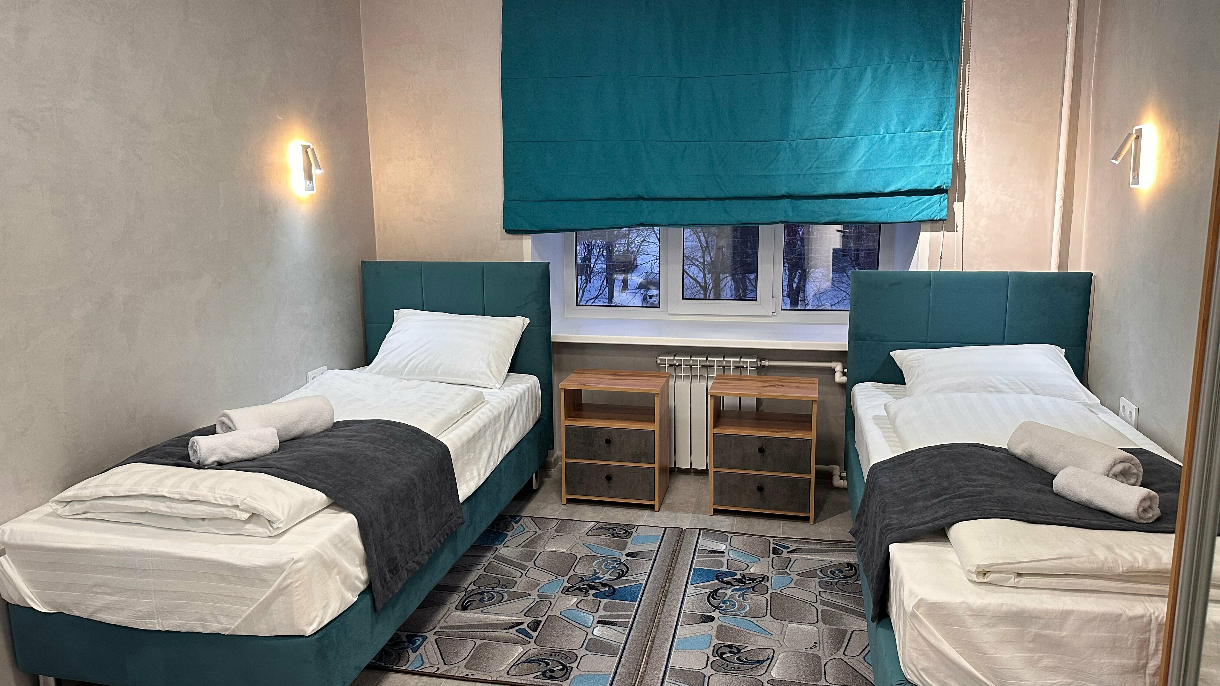 Двухместный номер с 2 отдельными кроватями, вид на город