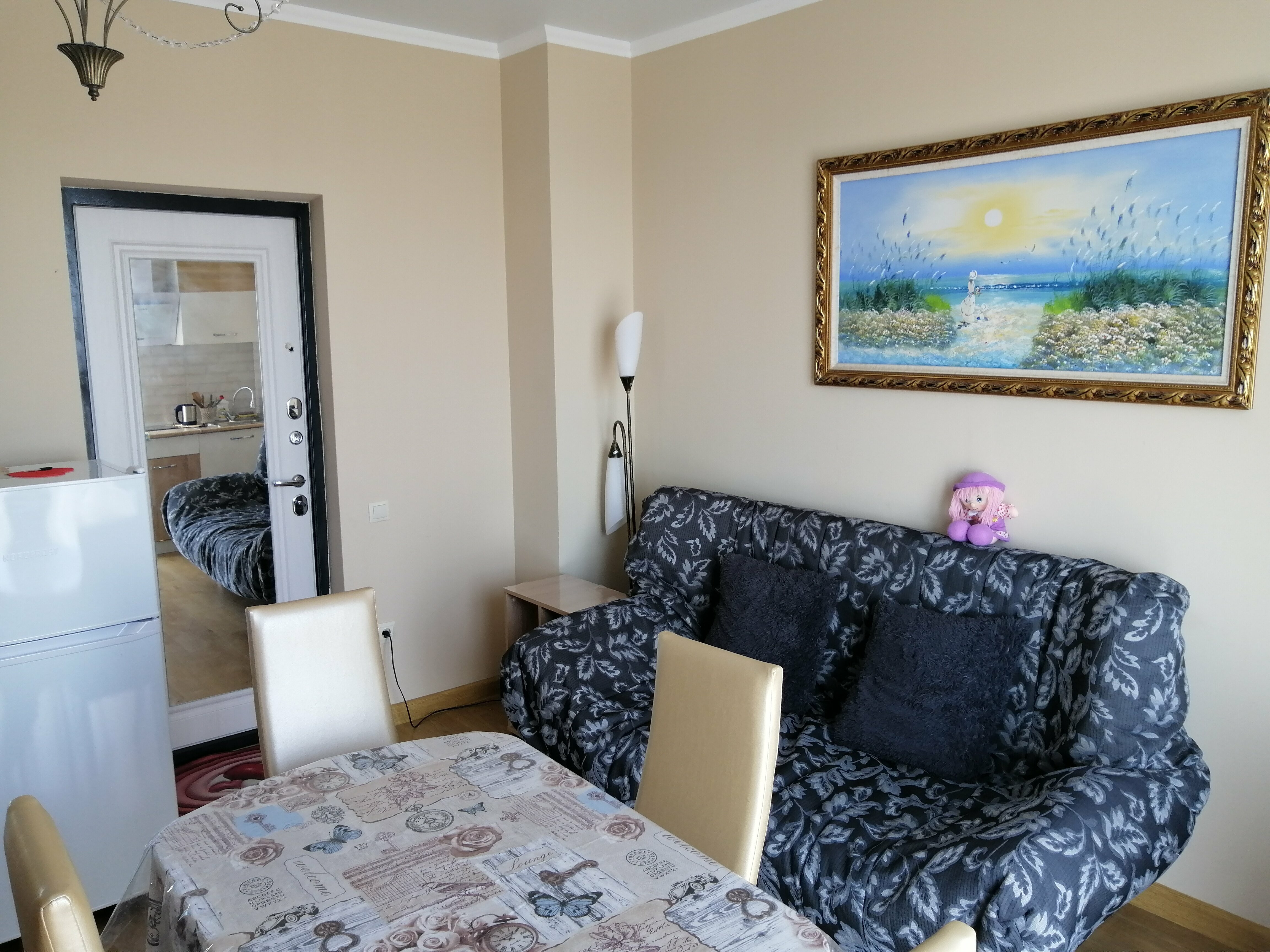 Студия с балконом с видом на море 2+1+1