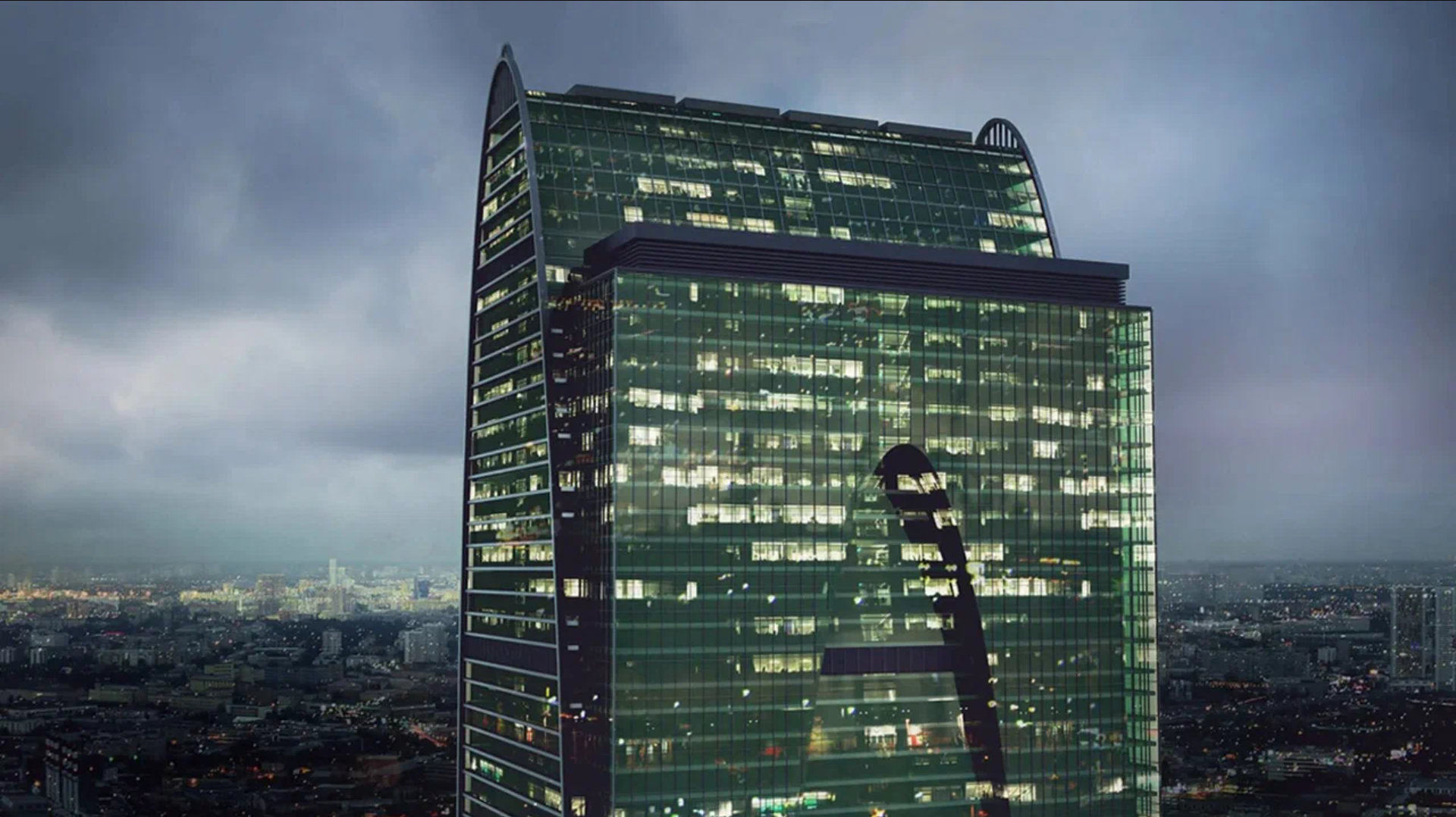 "SKY LIGHT" — Апартаменты-студия в башне "Империя", с космическим видом и кинотеатром на 57м этаже.