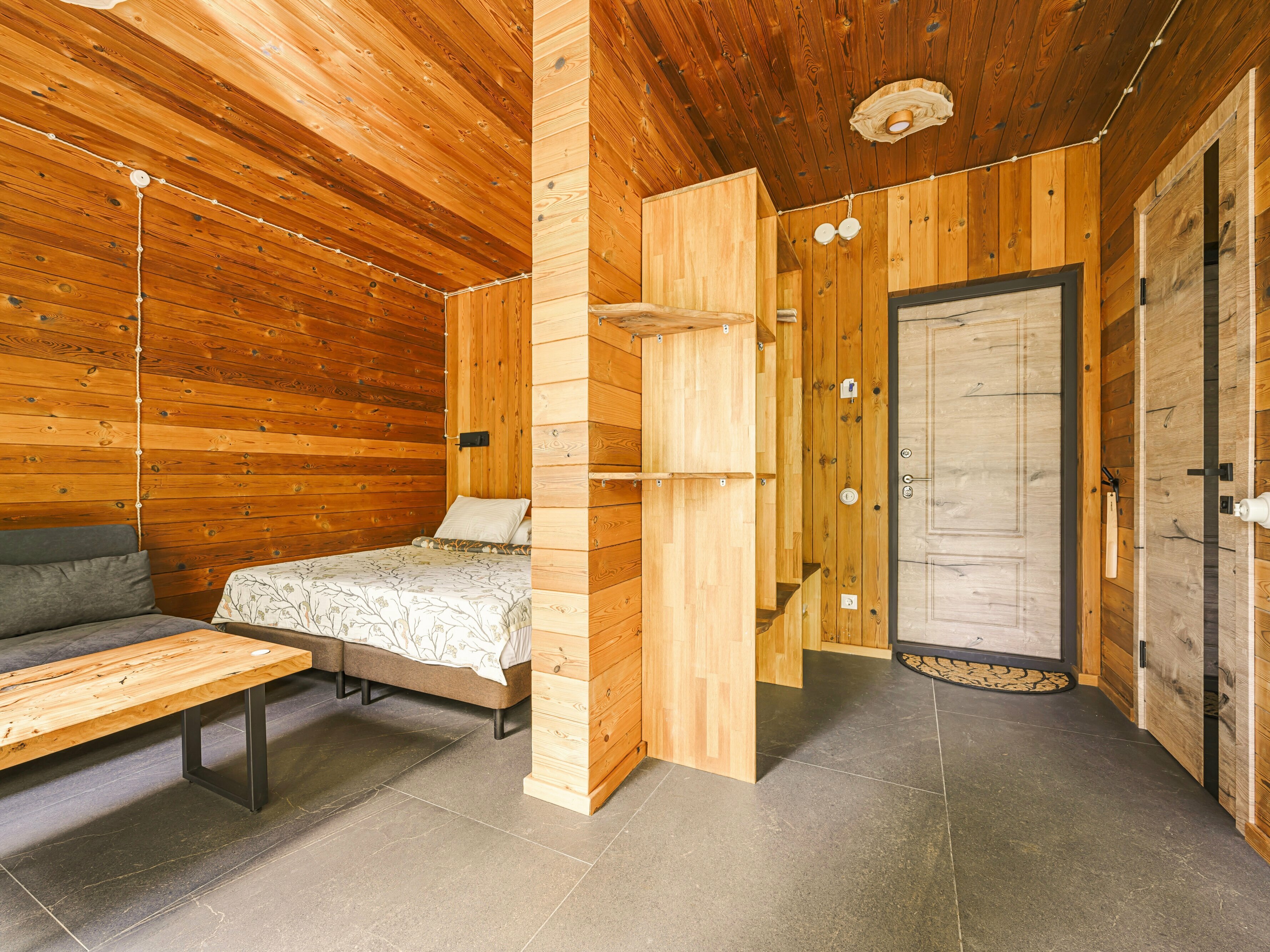 Двухместный номер с панорамным видом на лес