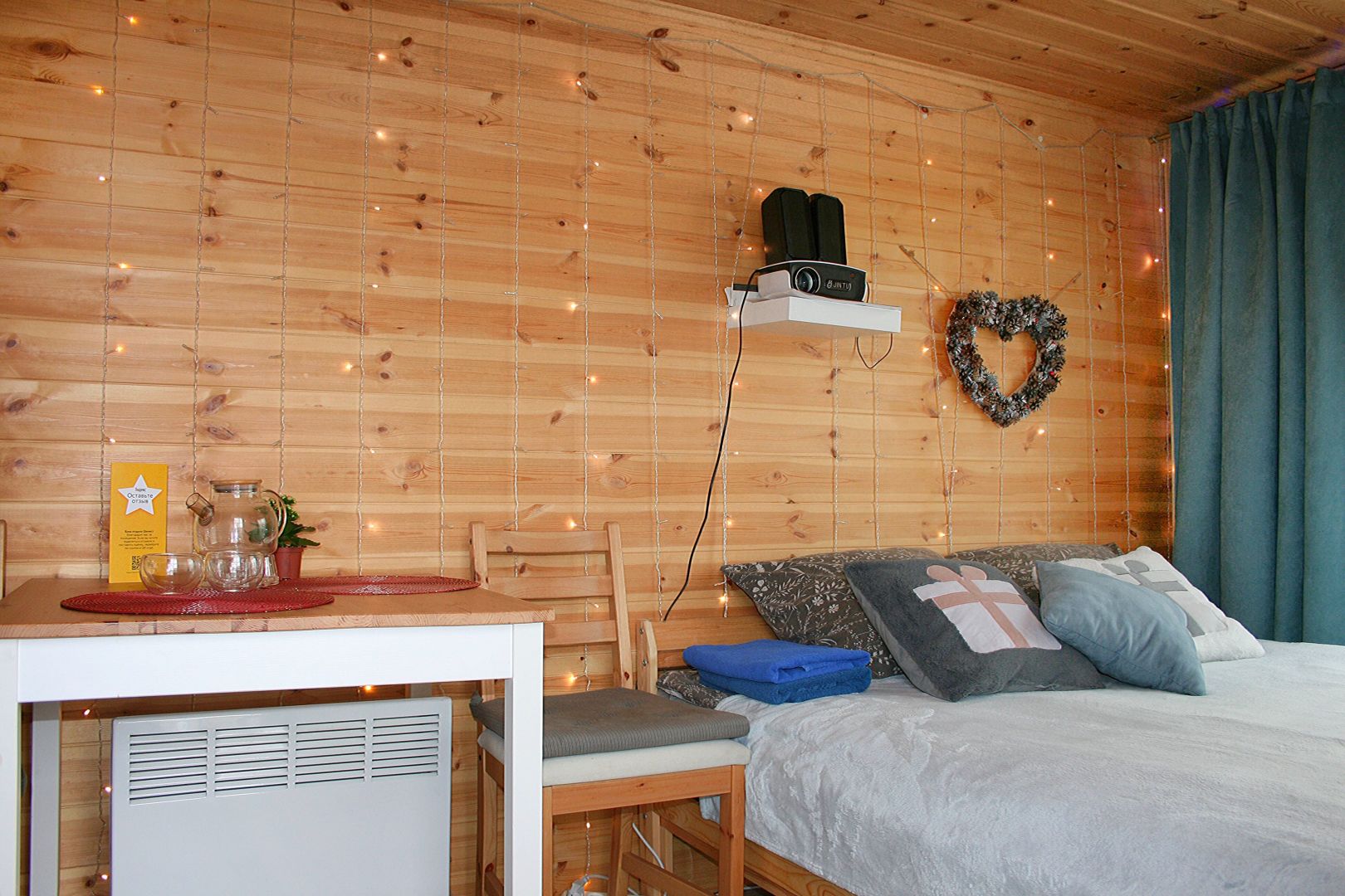 Небольшой двухместный номер с 1 кроватью