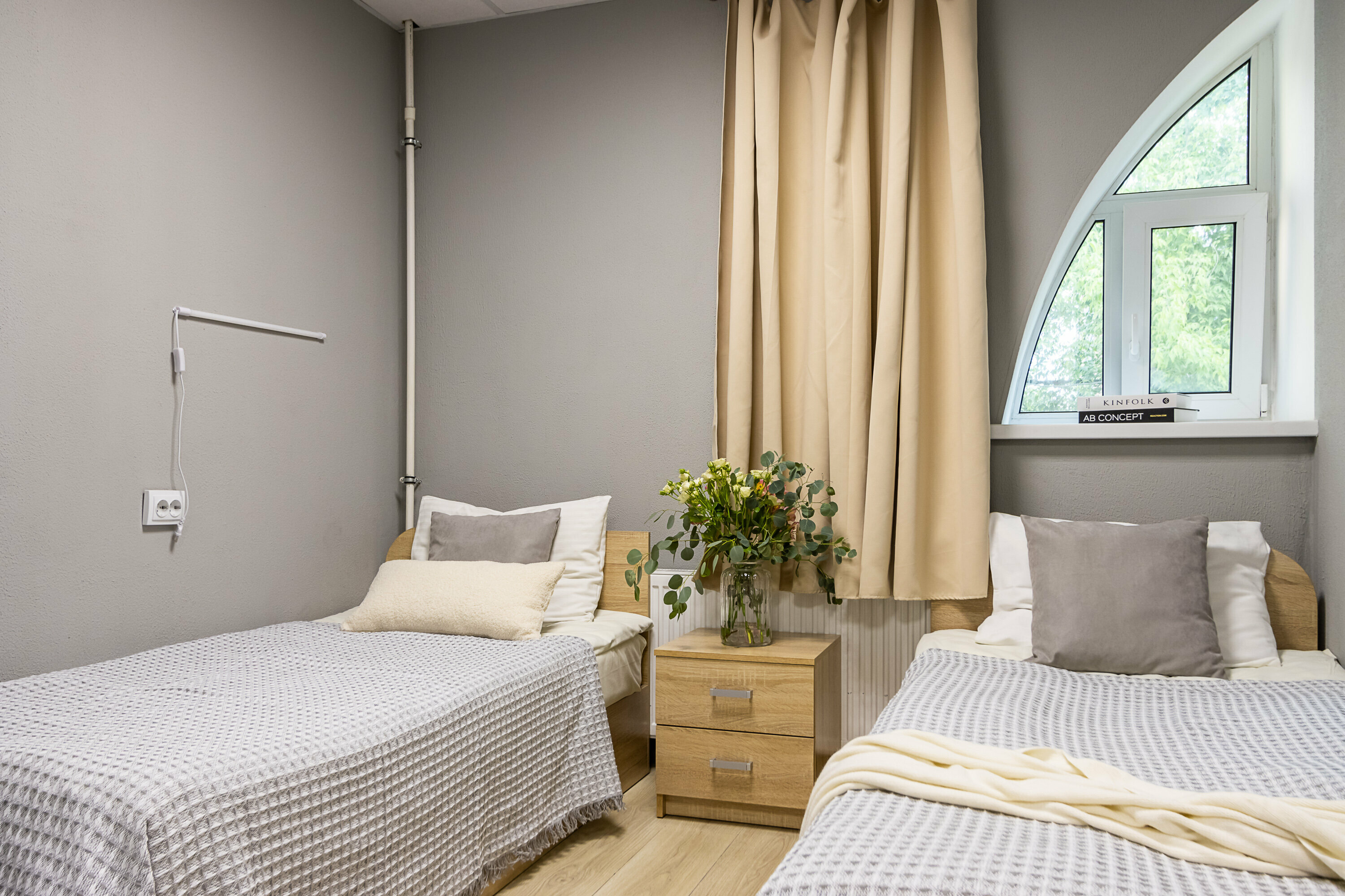 Стандартный номер с 2 кроватями и собственной ванной