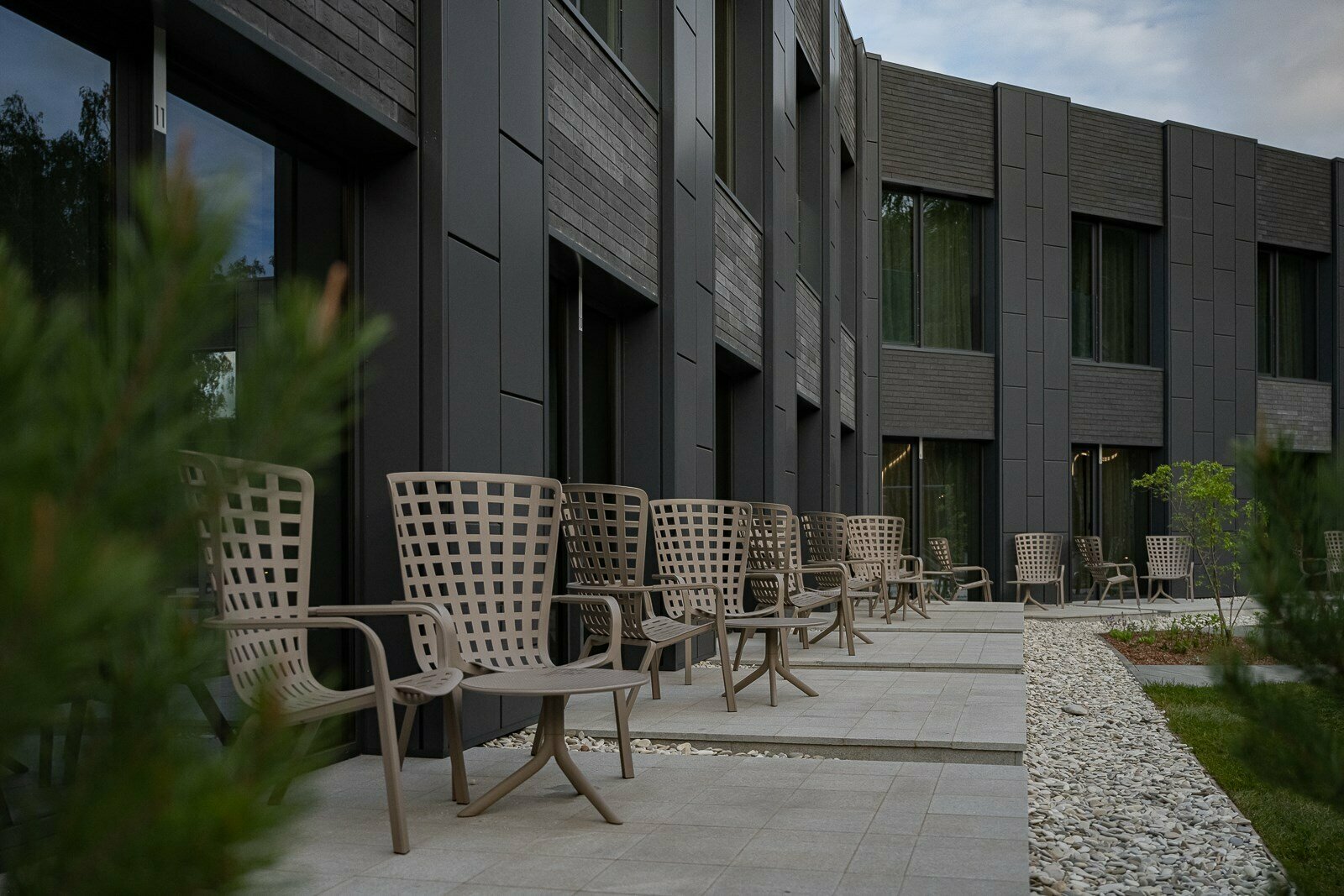 Дождь с террасой