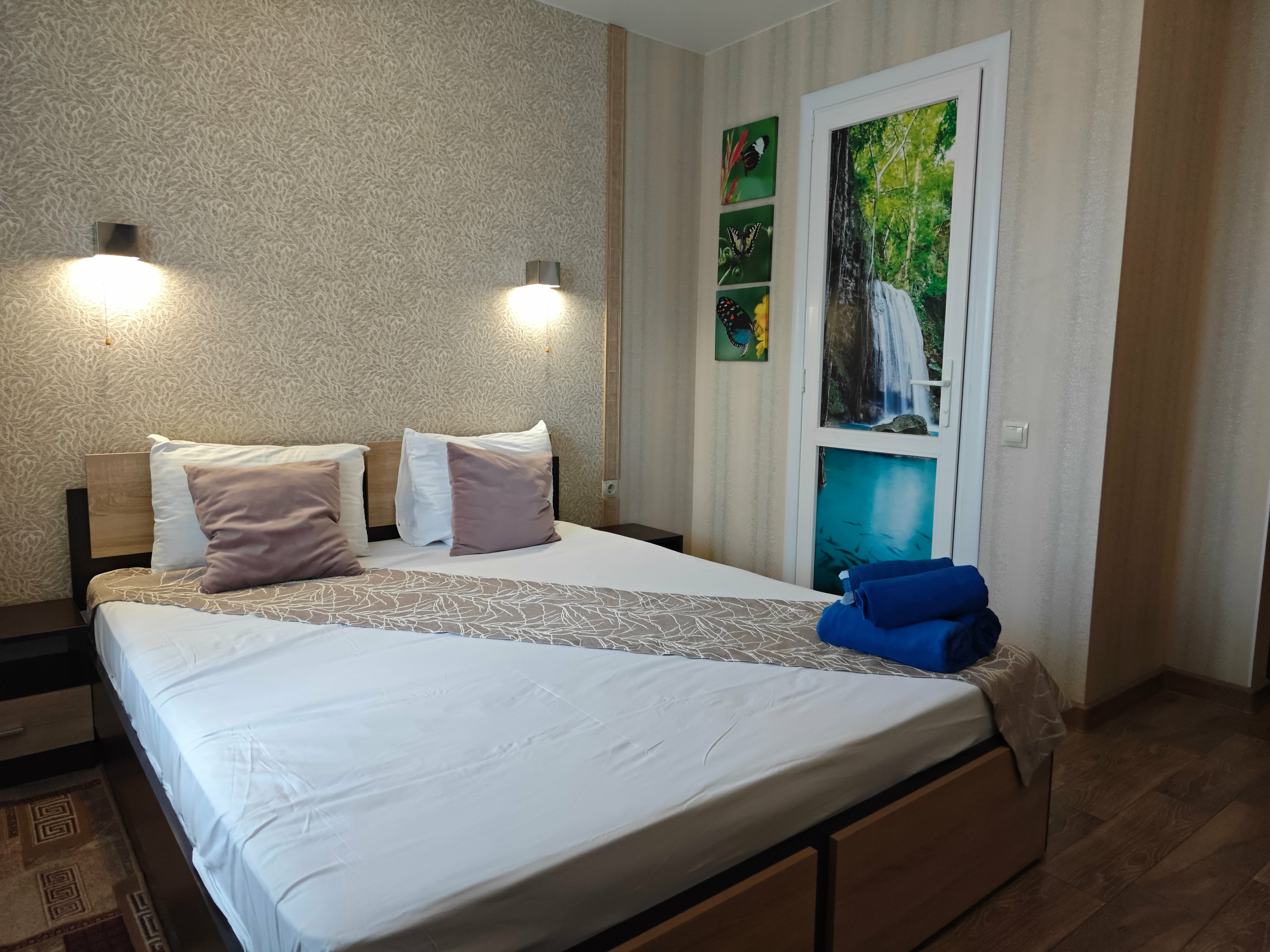 Двухместный номер с 1 кроватью и балконом