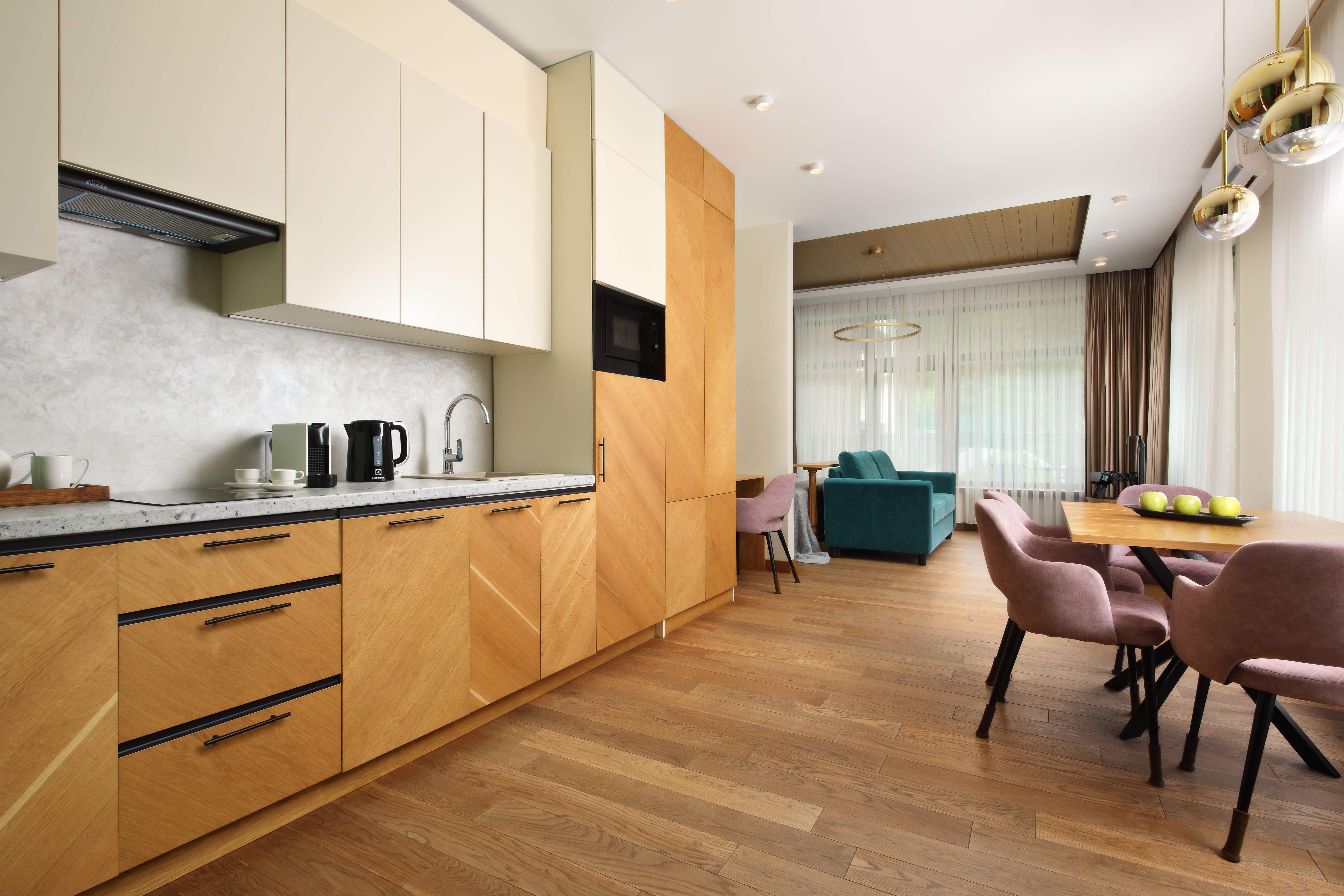 Номер студио с кухней