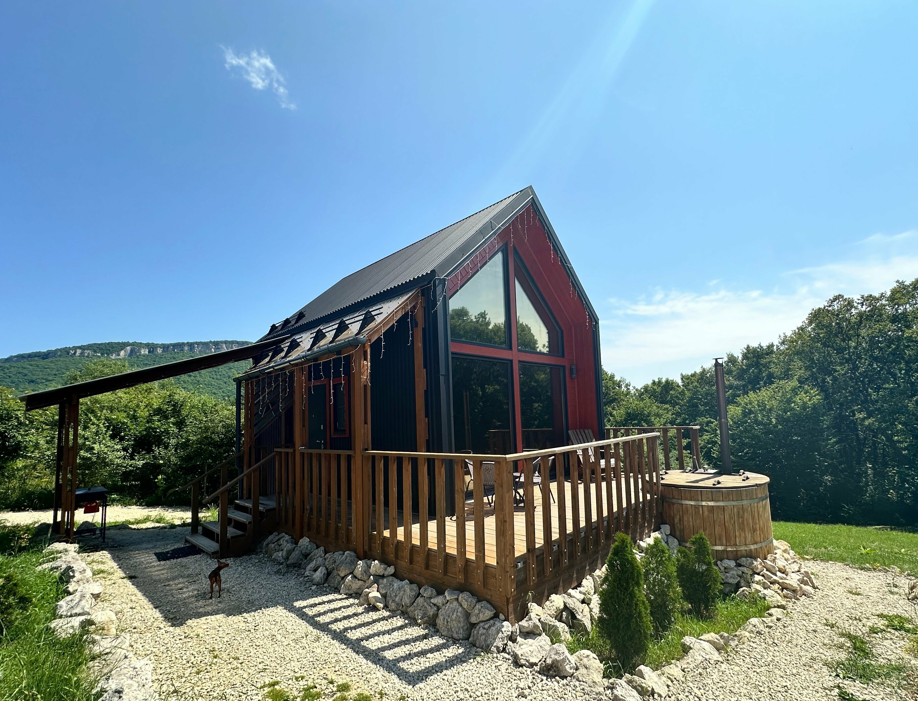 Барнхаус с видом на горы