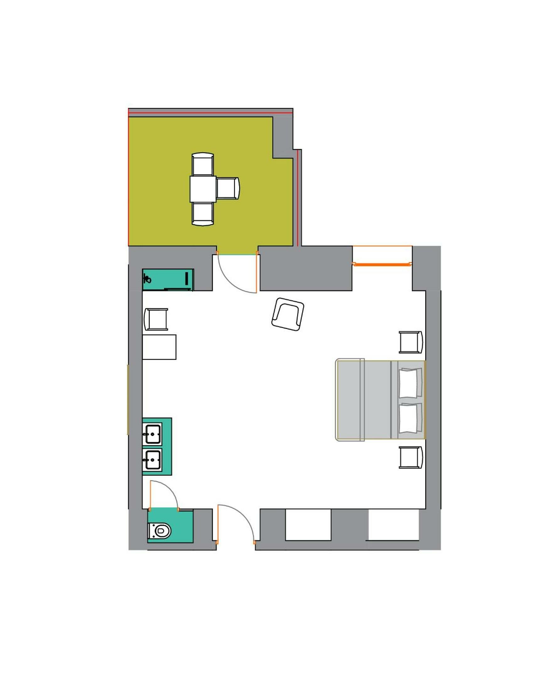 Double Suite with Terrace