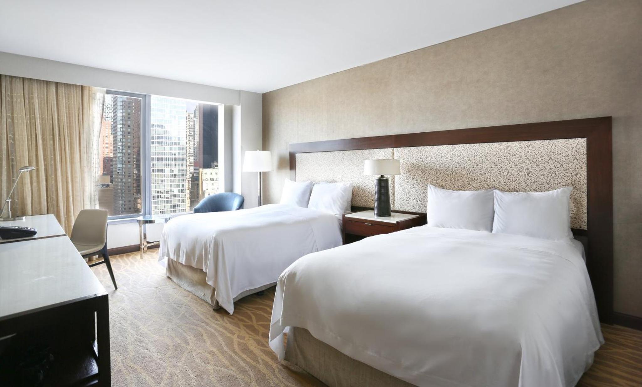 Premium Double Room with Two Double Beds and Midtown View