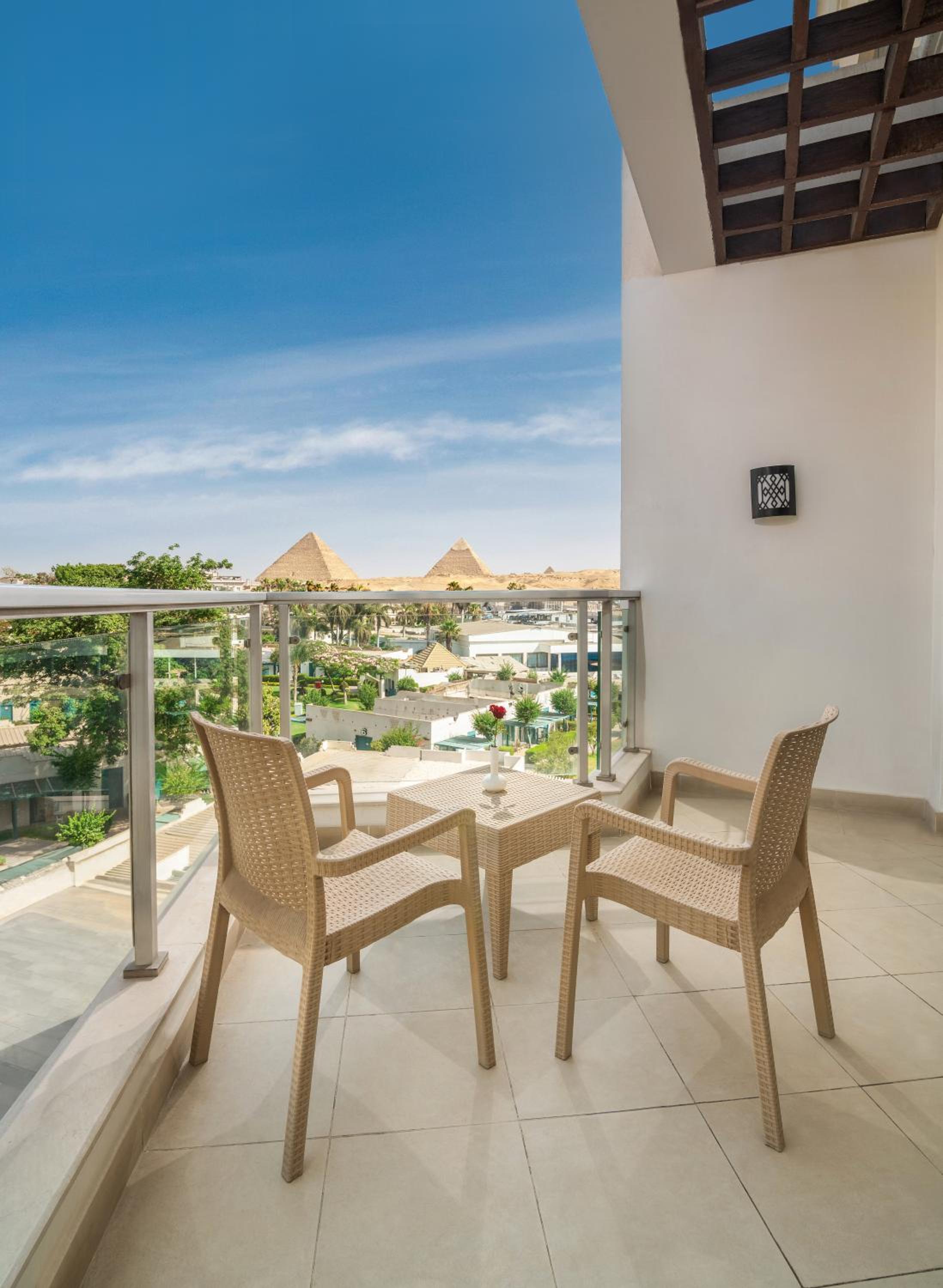 Deluxe Room Side Pyramids View