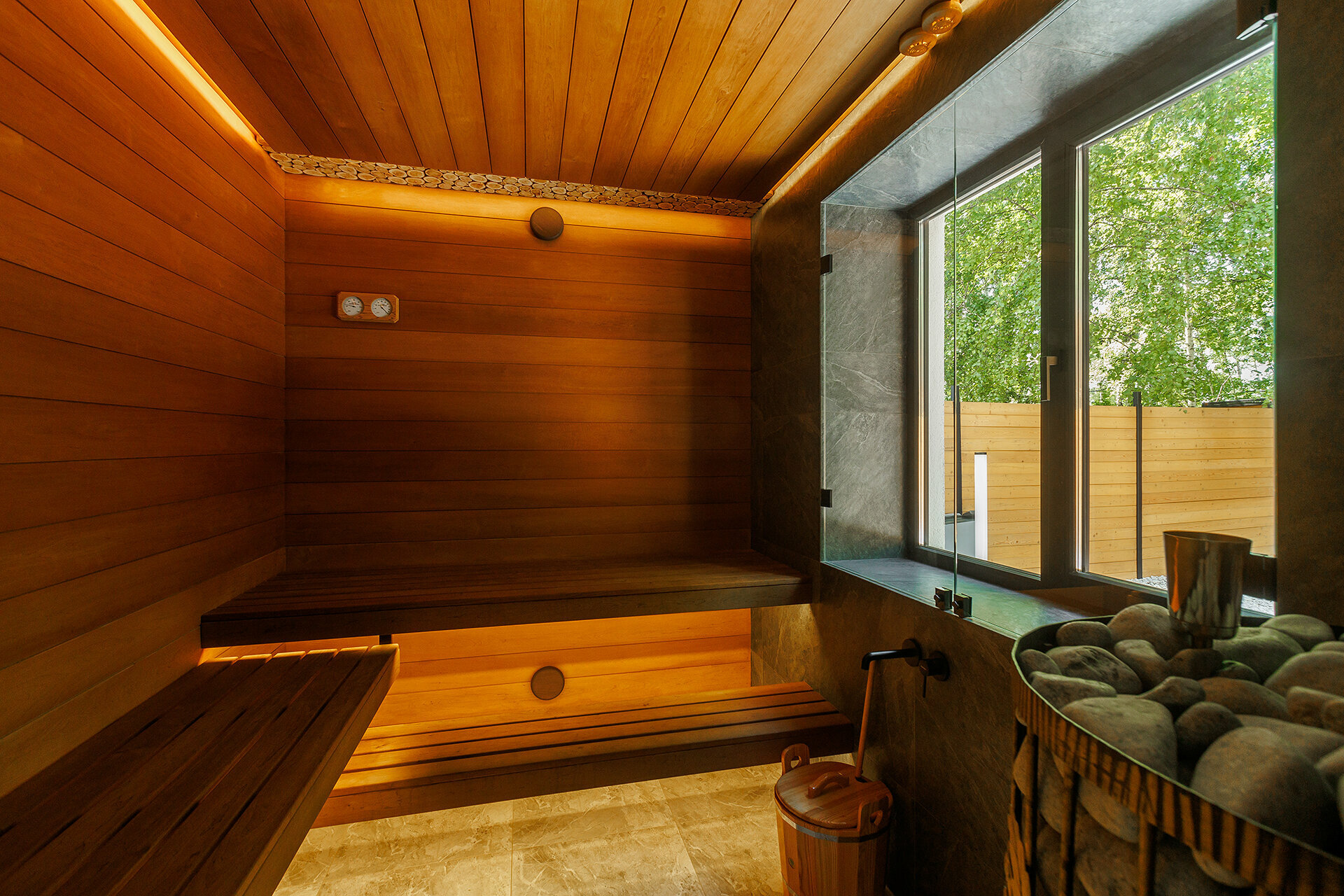 #1 ONDO SPA Grand Luxx Двухэтажный трехкомнатный номер СПА с бассейном, русской парной, хамамом, купелью фурако и террасой