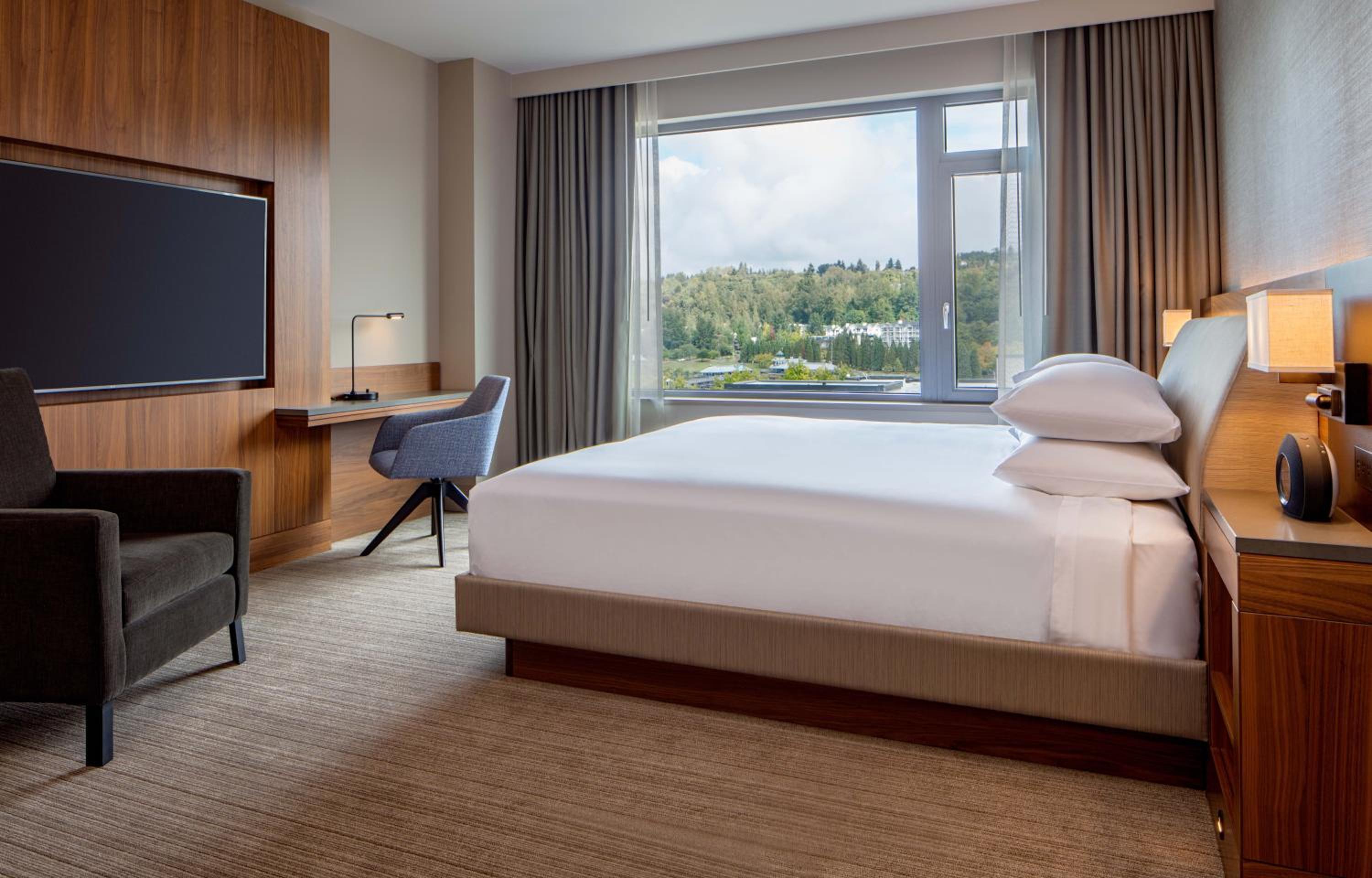 Deluxe King Room with Partial Lake View