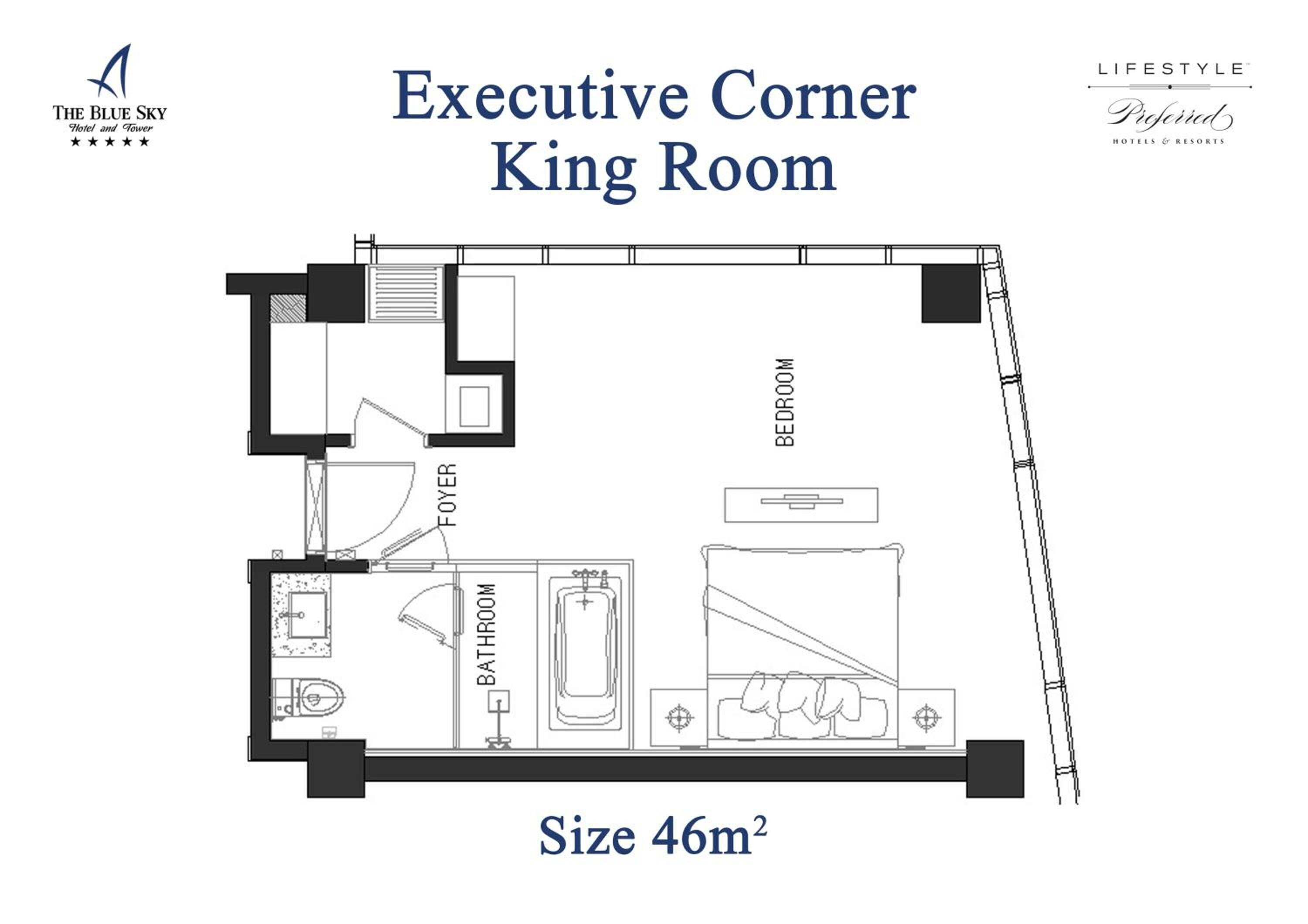 Executive Corner King 270 degree View