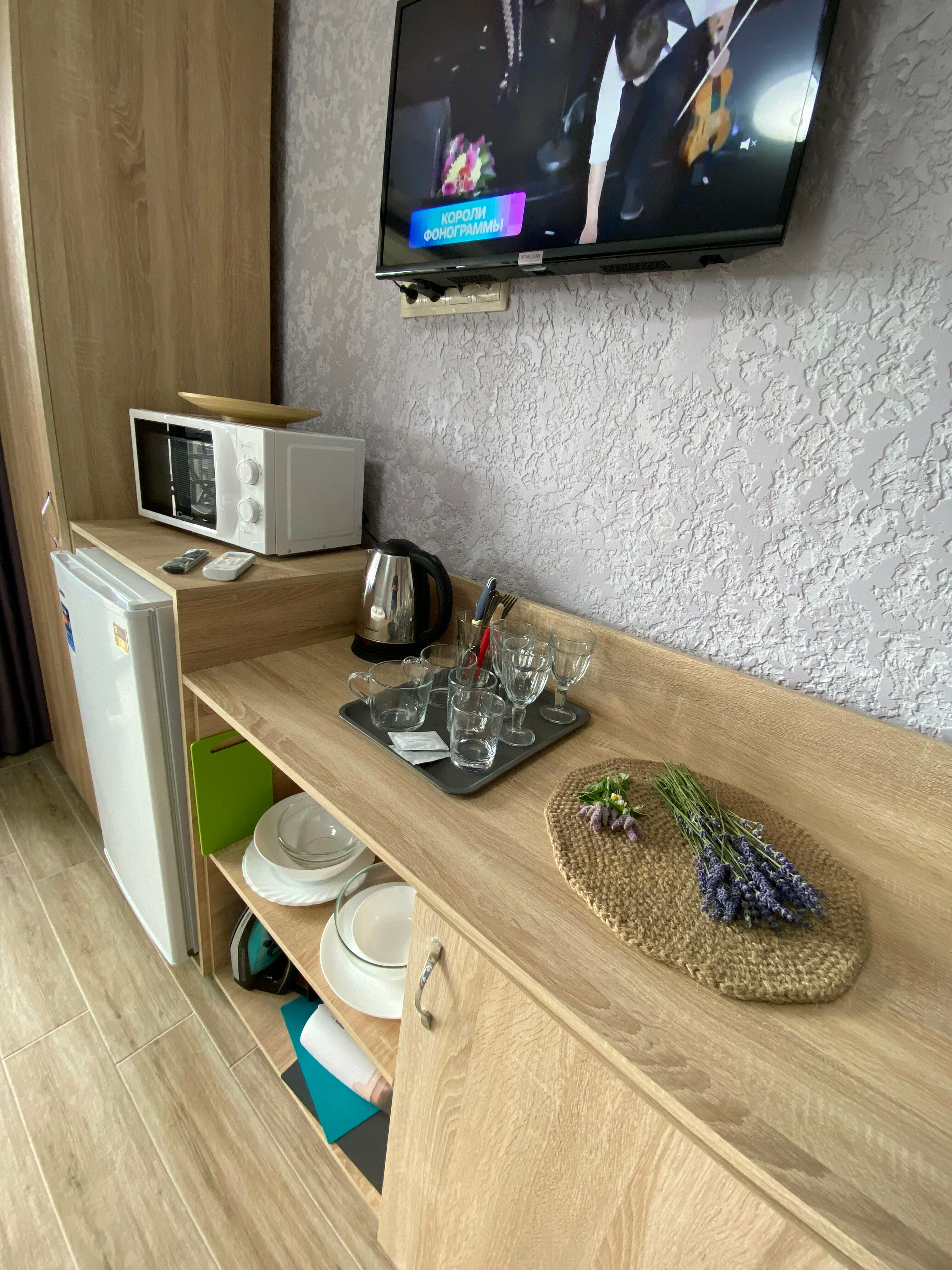 Двухместный номер с 1 кроватью и балконом