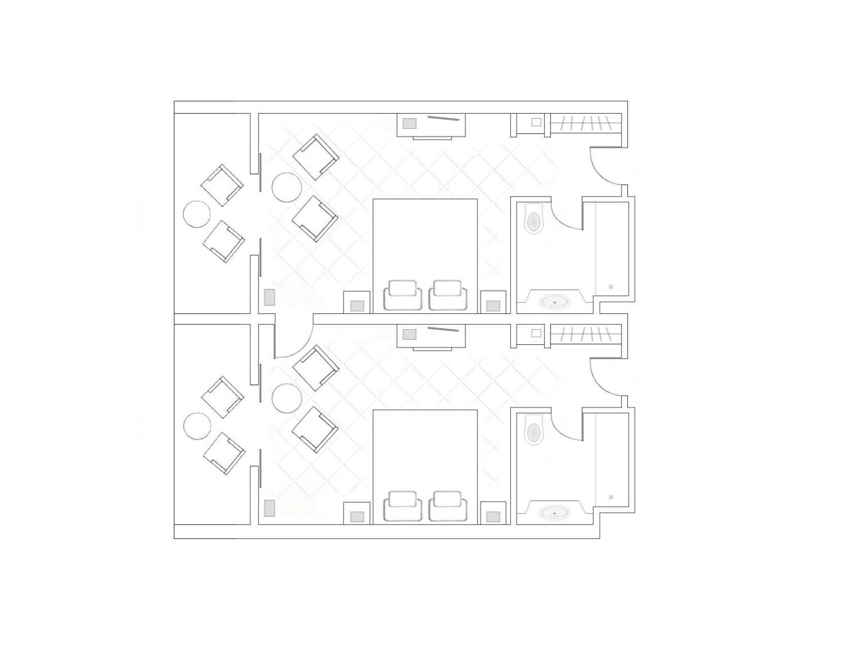 Connecting Inland View Rooms