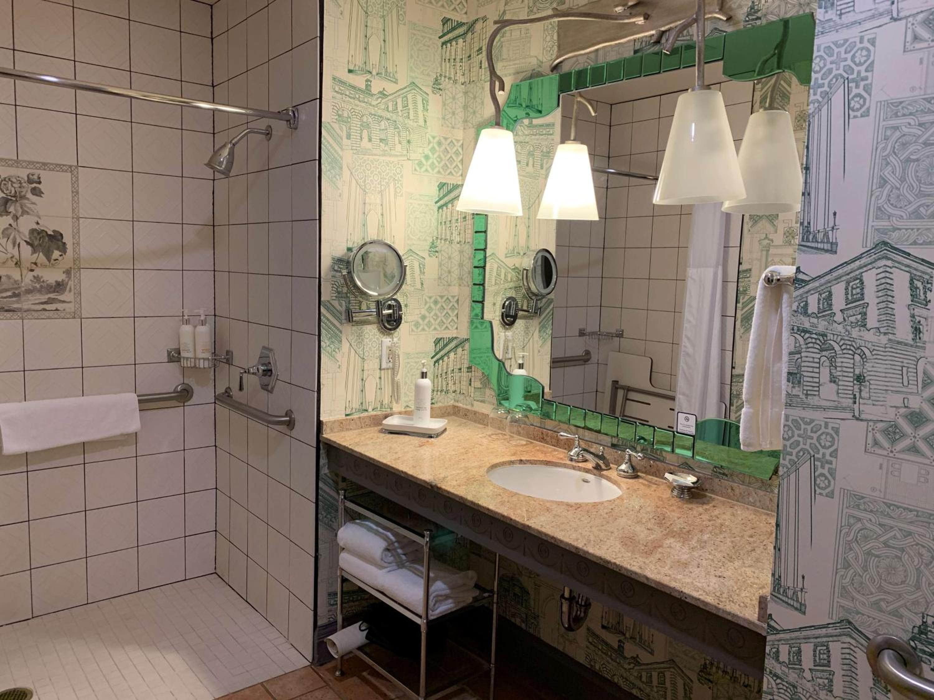 Mobility Accessible King Suite Roll-In Shower