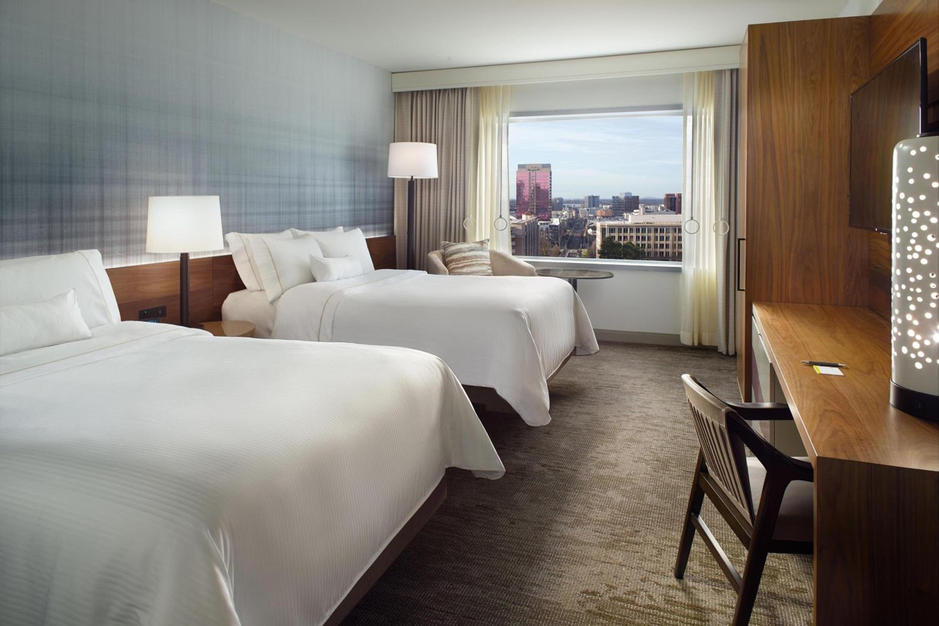 Traditional Double Room with Two Double Beds and Adapted Tub - Mobility and Hearing Accessible/Low Floor