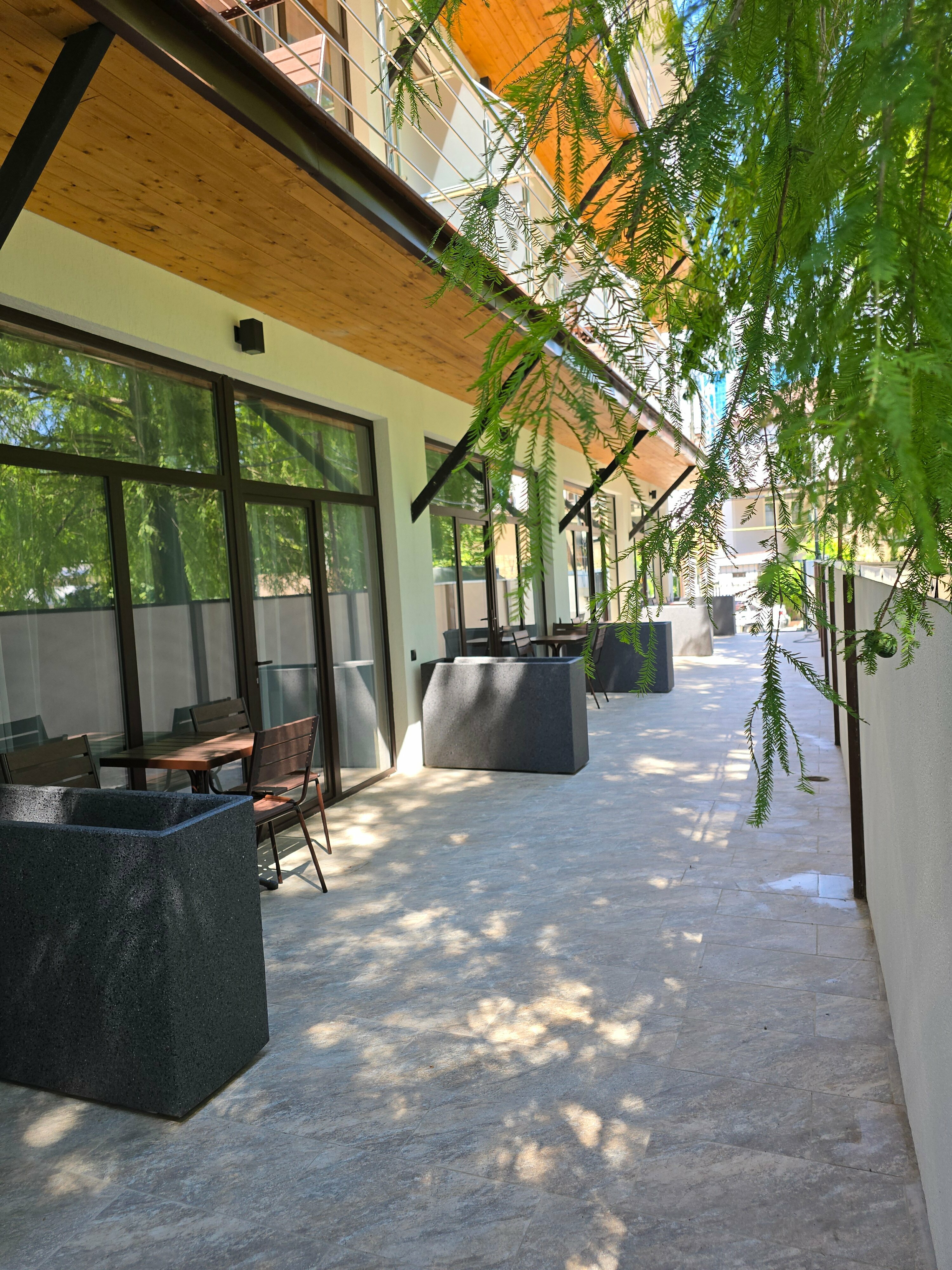 Трехместный номер с видом на сад