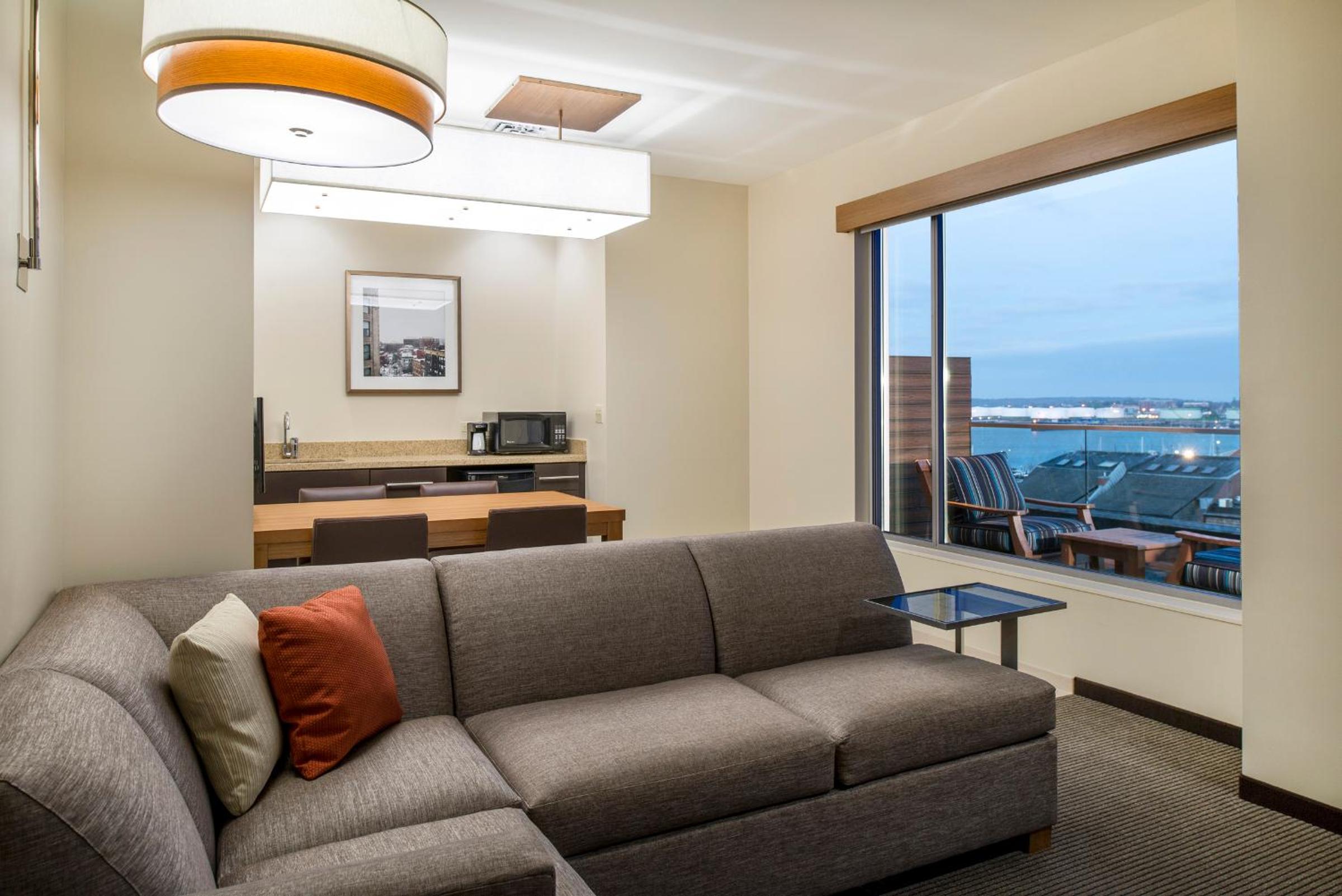 One-Bedroom King Suite with Sofa Bed, Balcony and Bay View