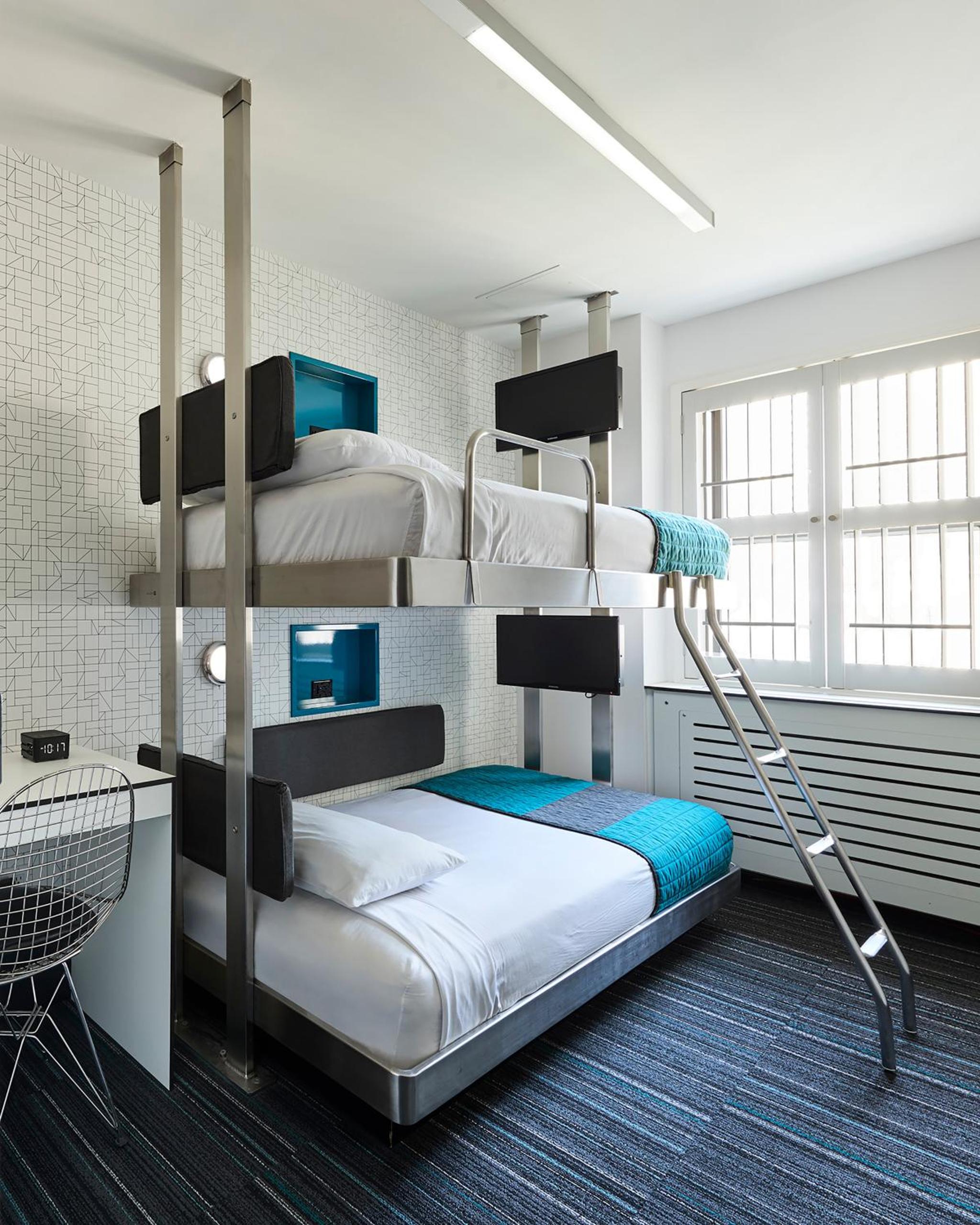 Bunk Pod with Shared Bathroom