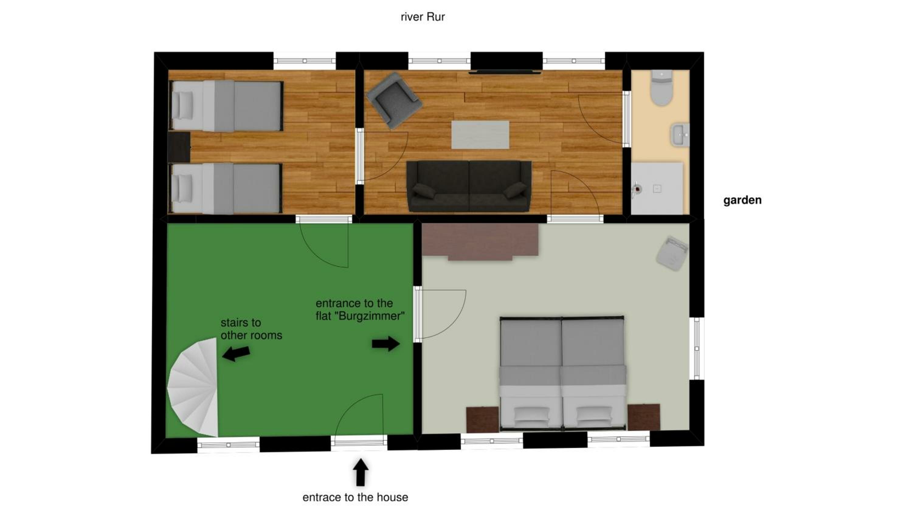 Two-Bedroom Family Room