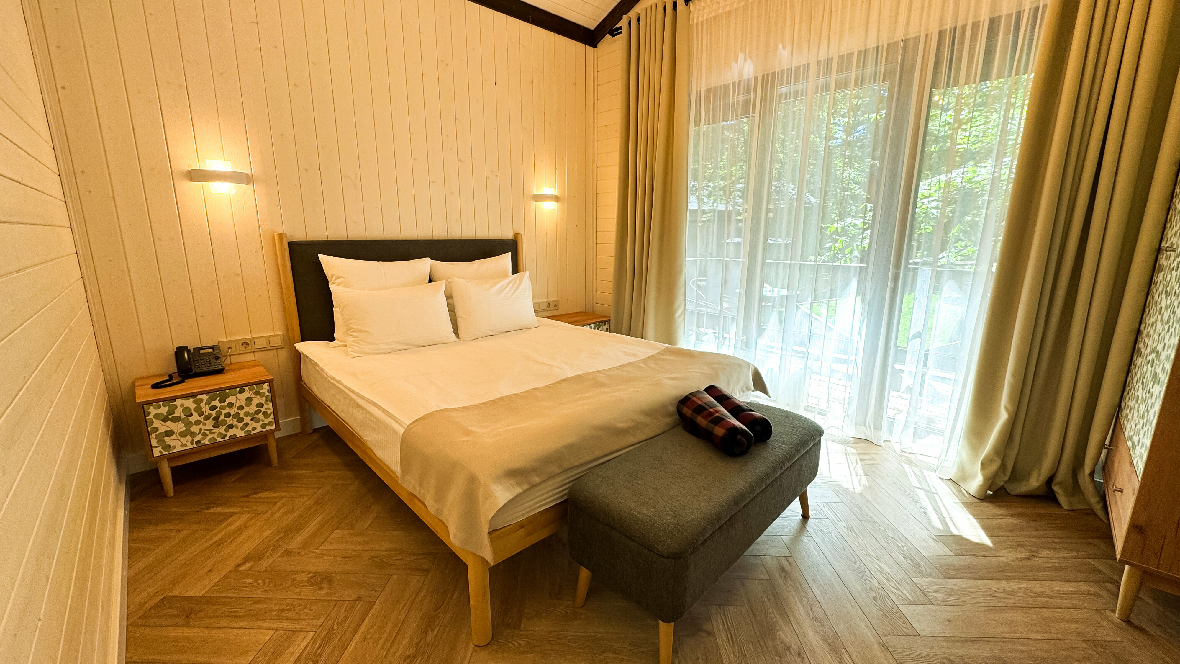 Двухместный номер с 1 кроватью и террасой