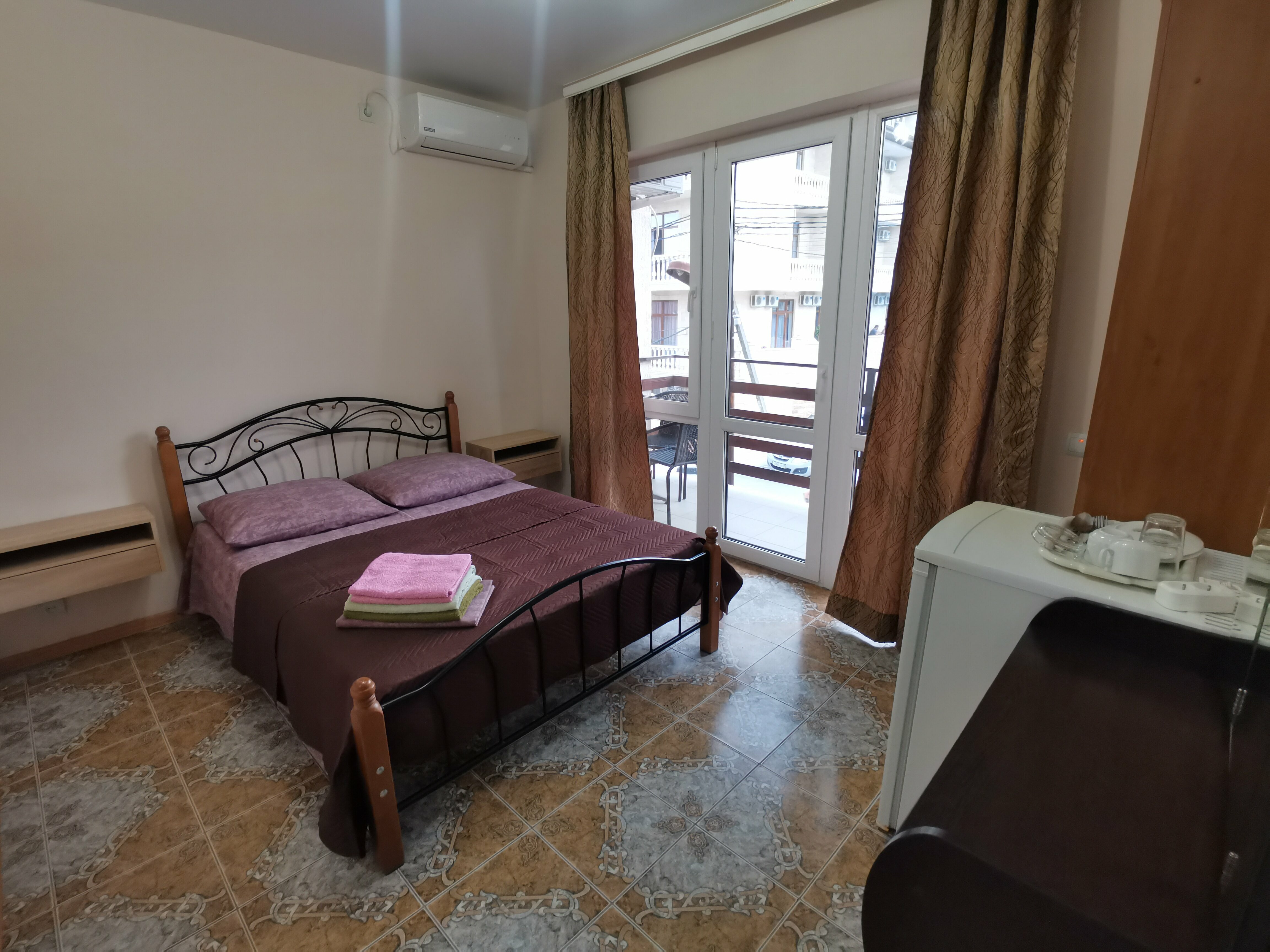 Двухместный номер с 1 кроватью и балконом