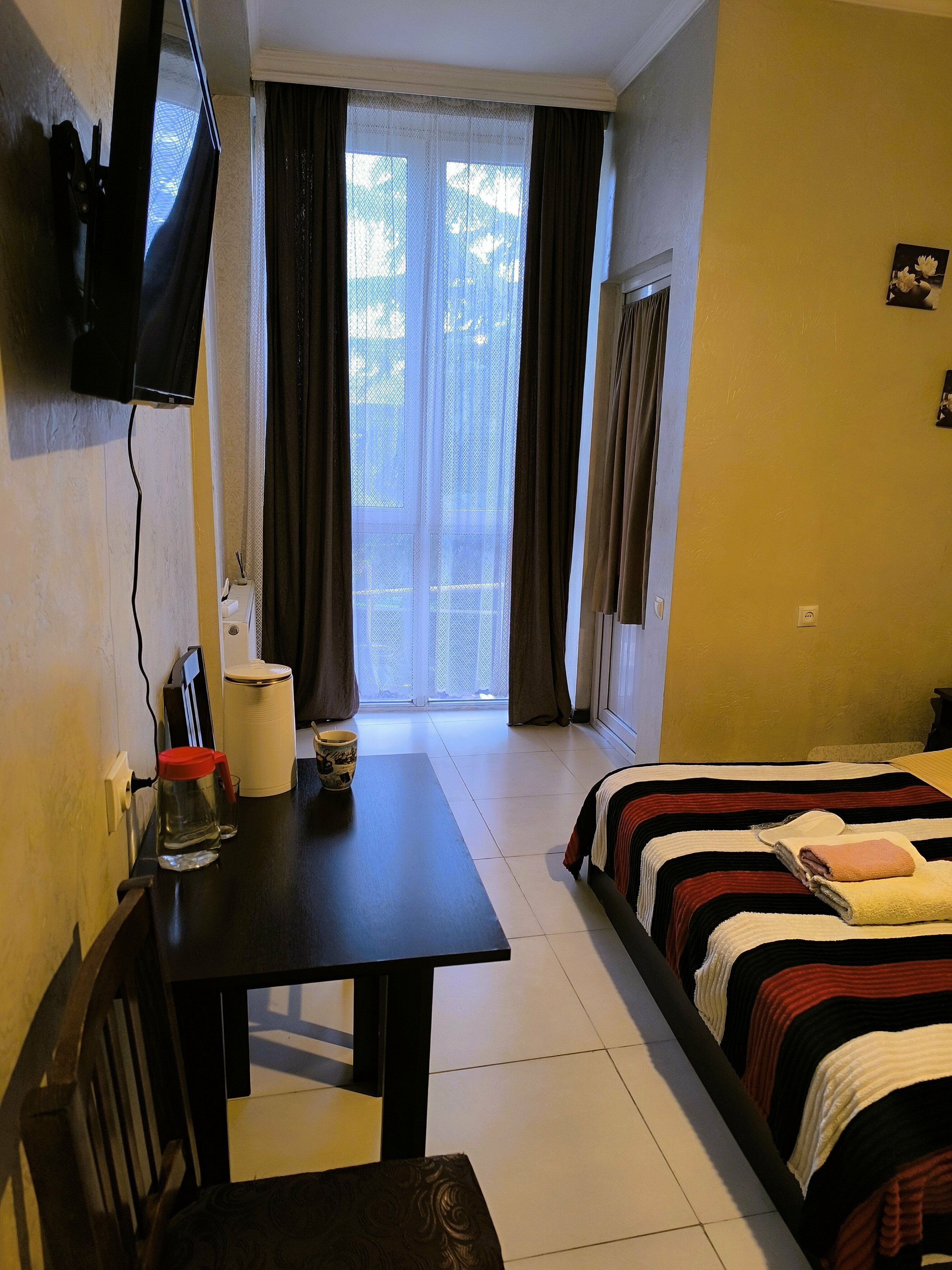 Двухместный номер с 1 кроватью и балконом