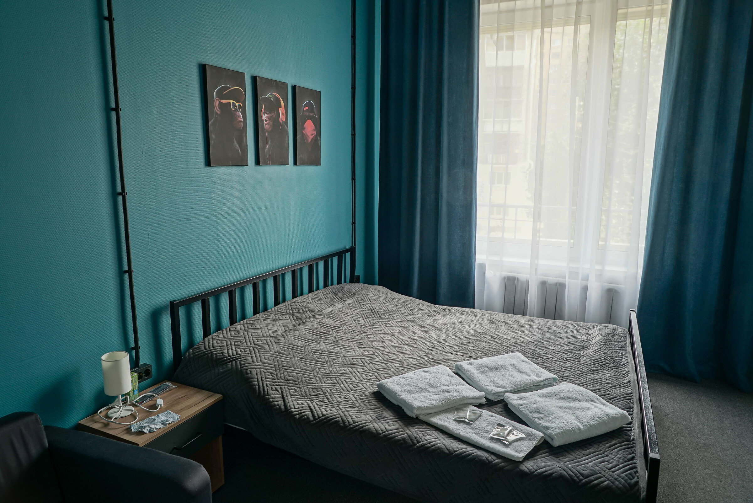 Семейный четырехместный номер (кровать+диван)