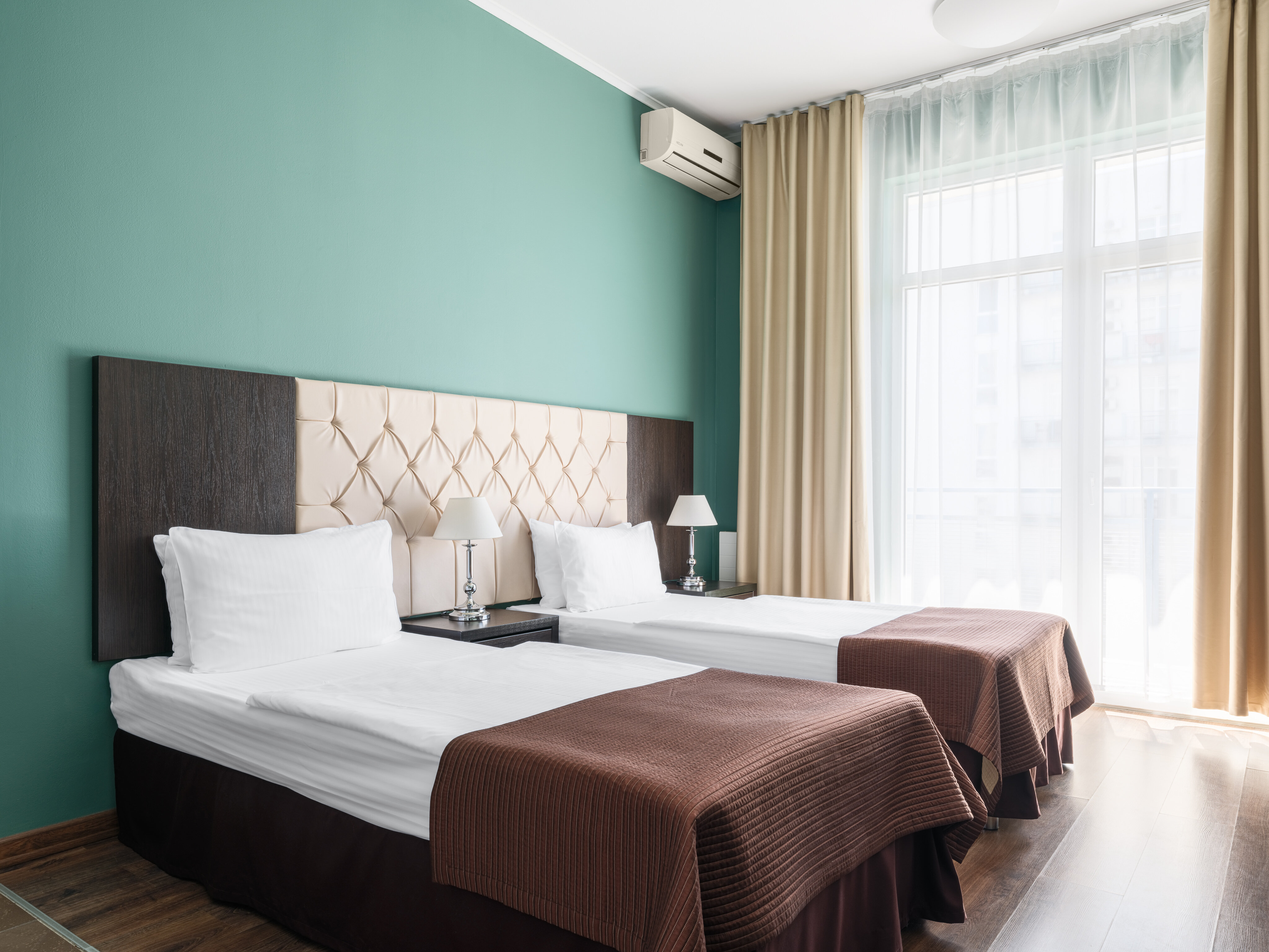 Стандарт 24 кв.м. с кухней |2 отдельные кровати