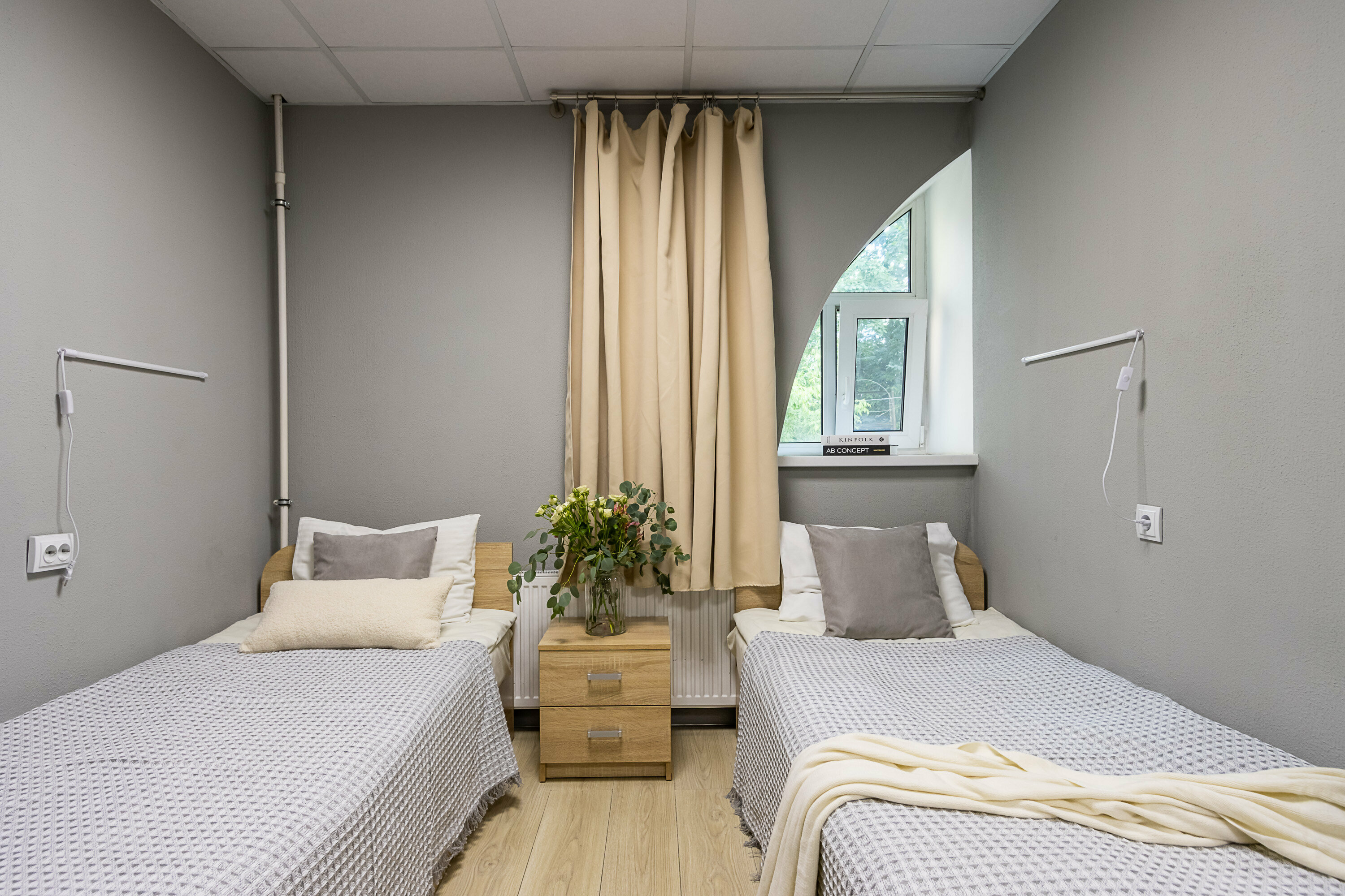 Стандартный номер с 2 кроватями и собственной ванной