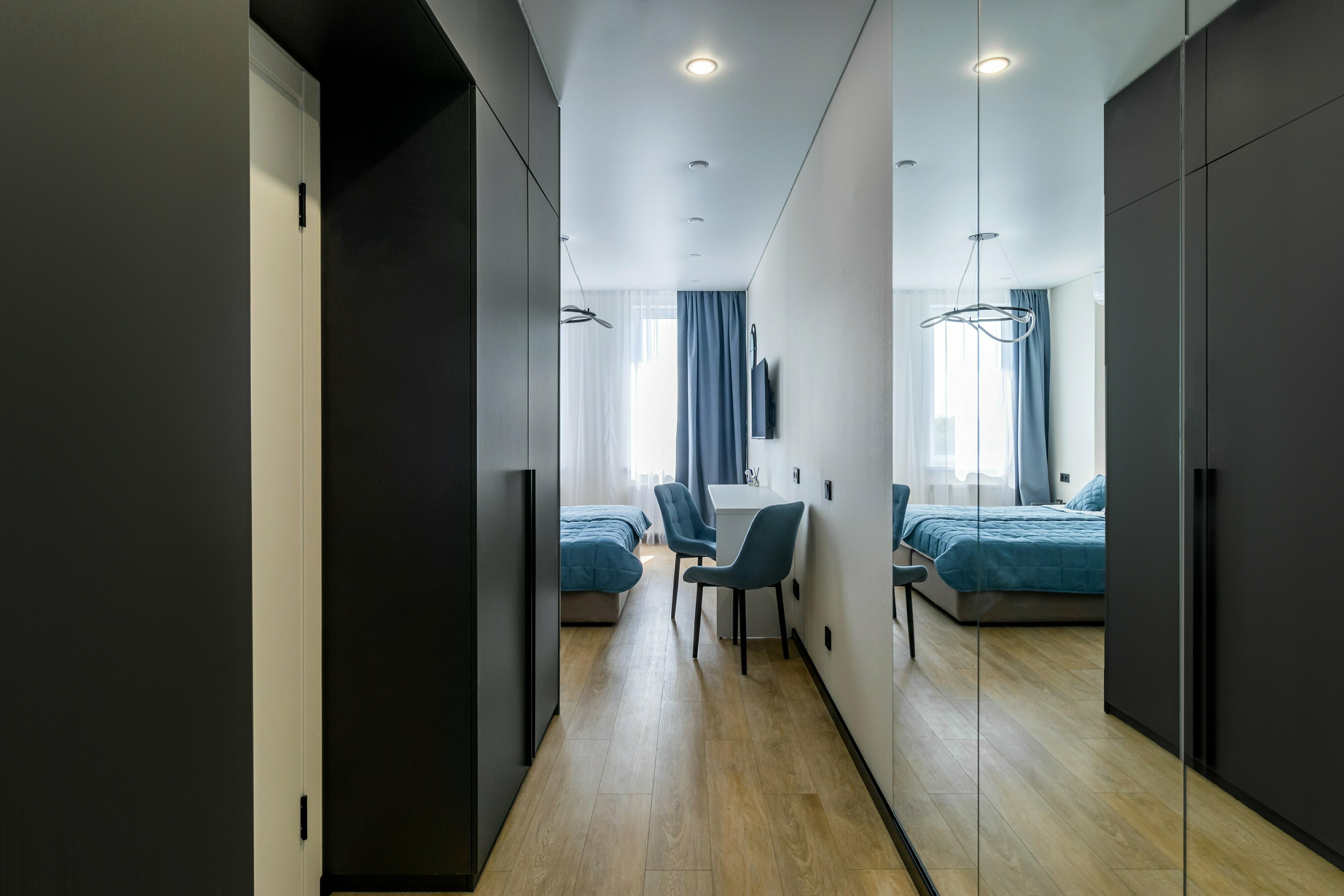 Студия Aurora с видом на город