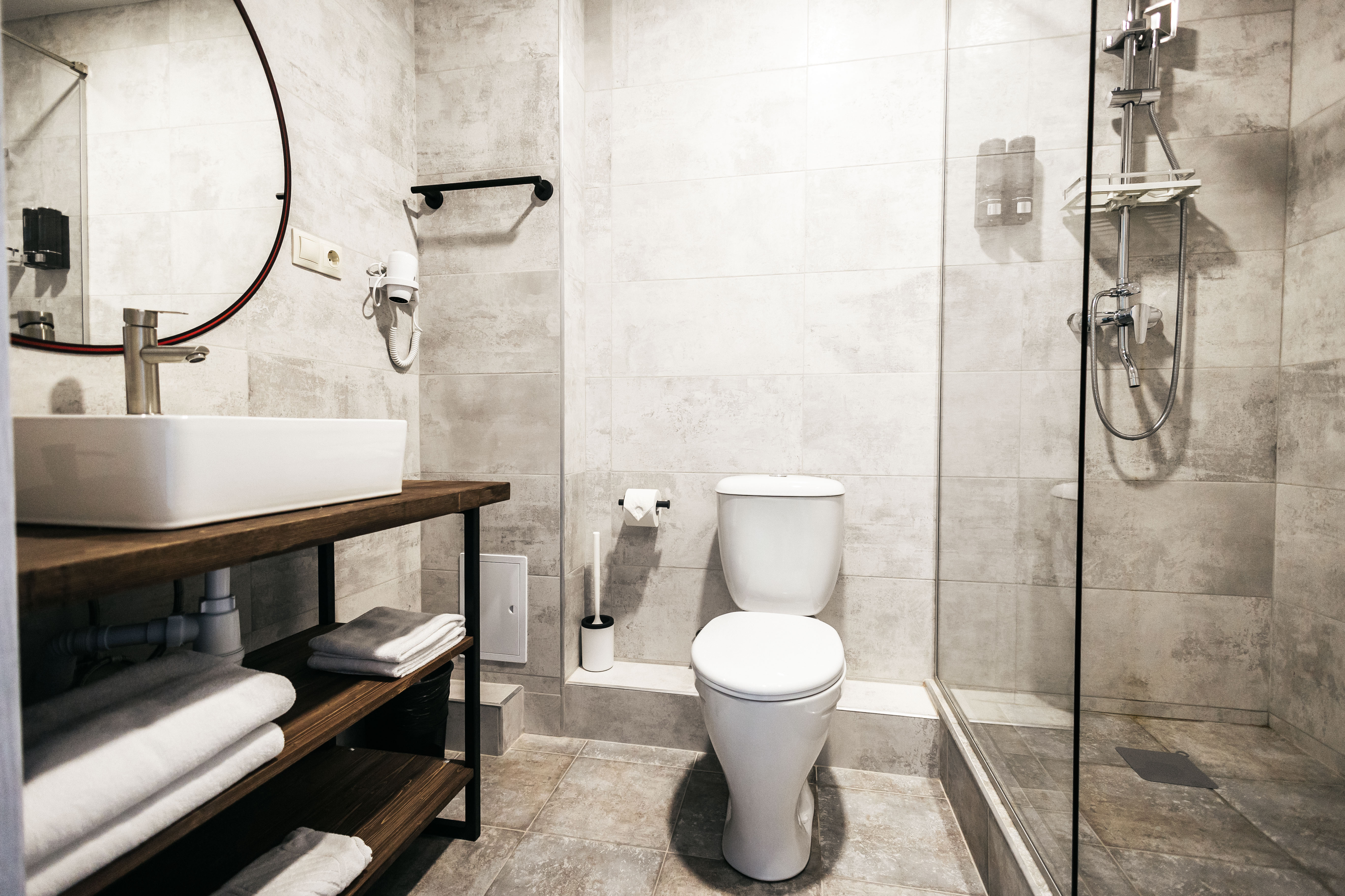 Двухместный номер с 1 кроватью или 2 отдельными кроватями и собственной ванной комнатой